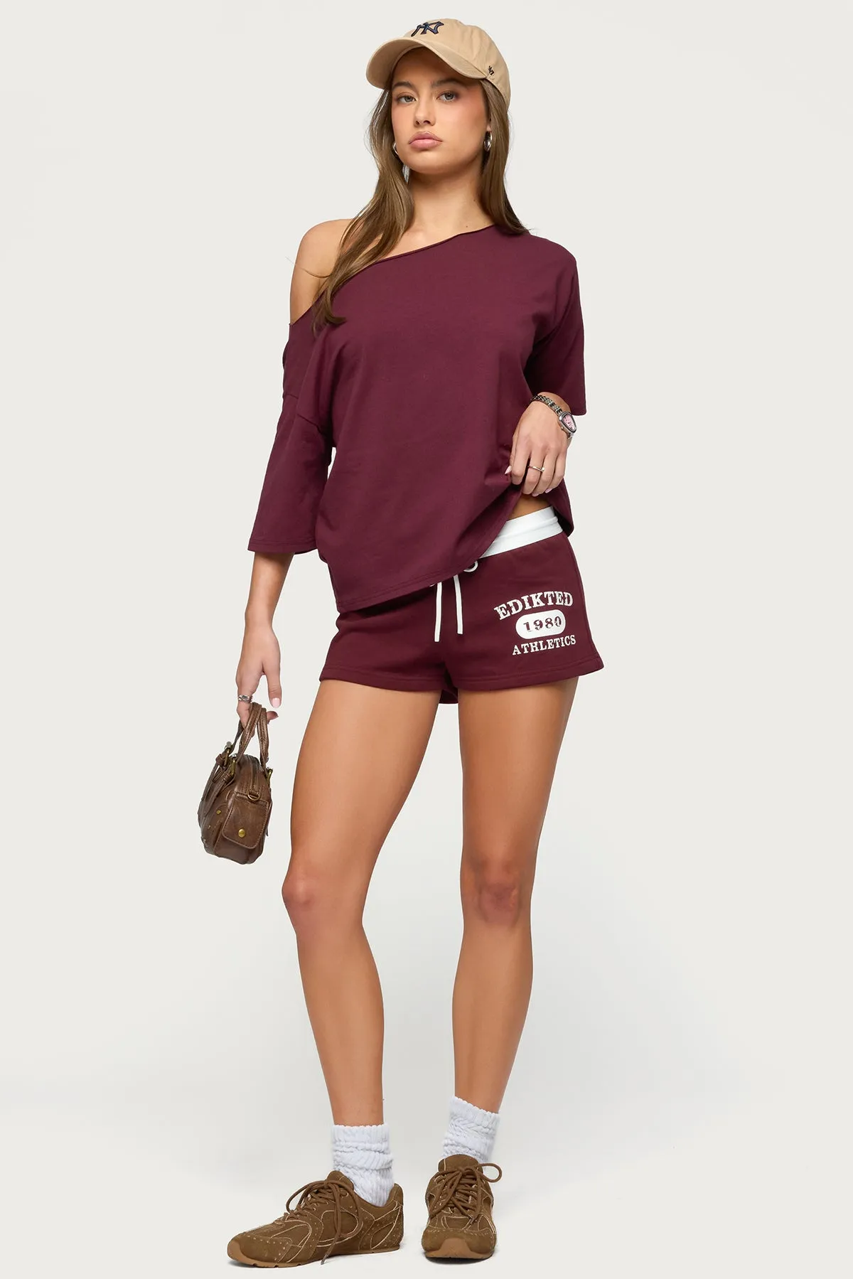 Edikted Athlete Contrast Micro Shorts sold by Edikted