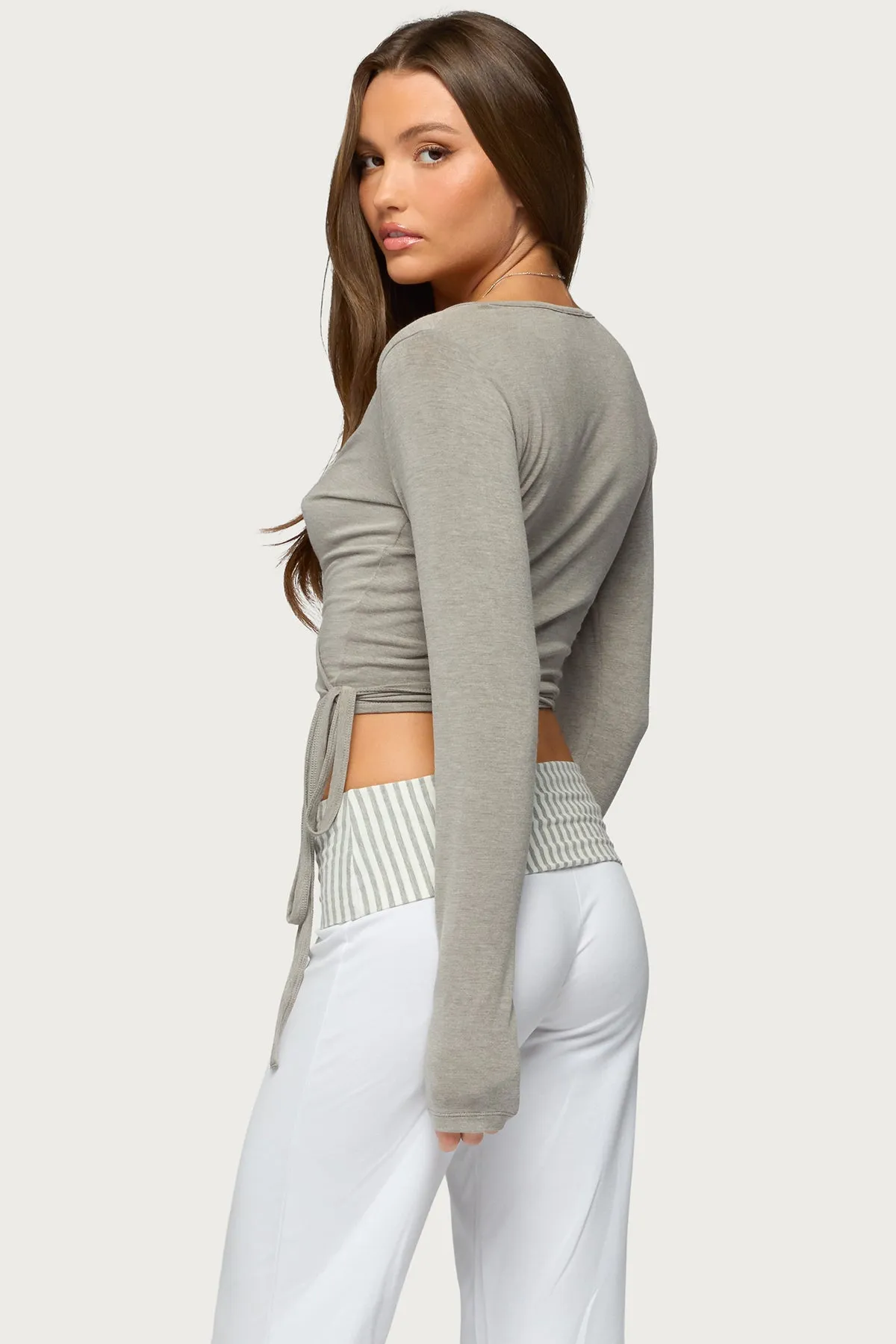 Malenna Wrap Top sold by Edikted product image thumbnail 5