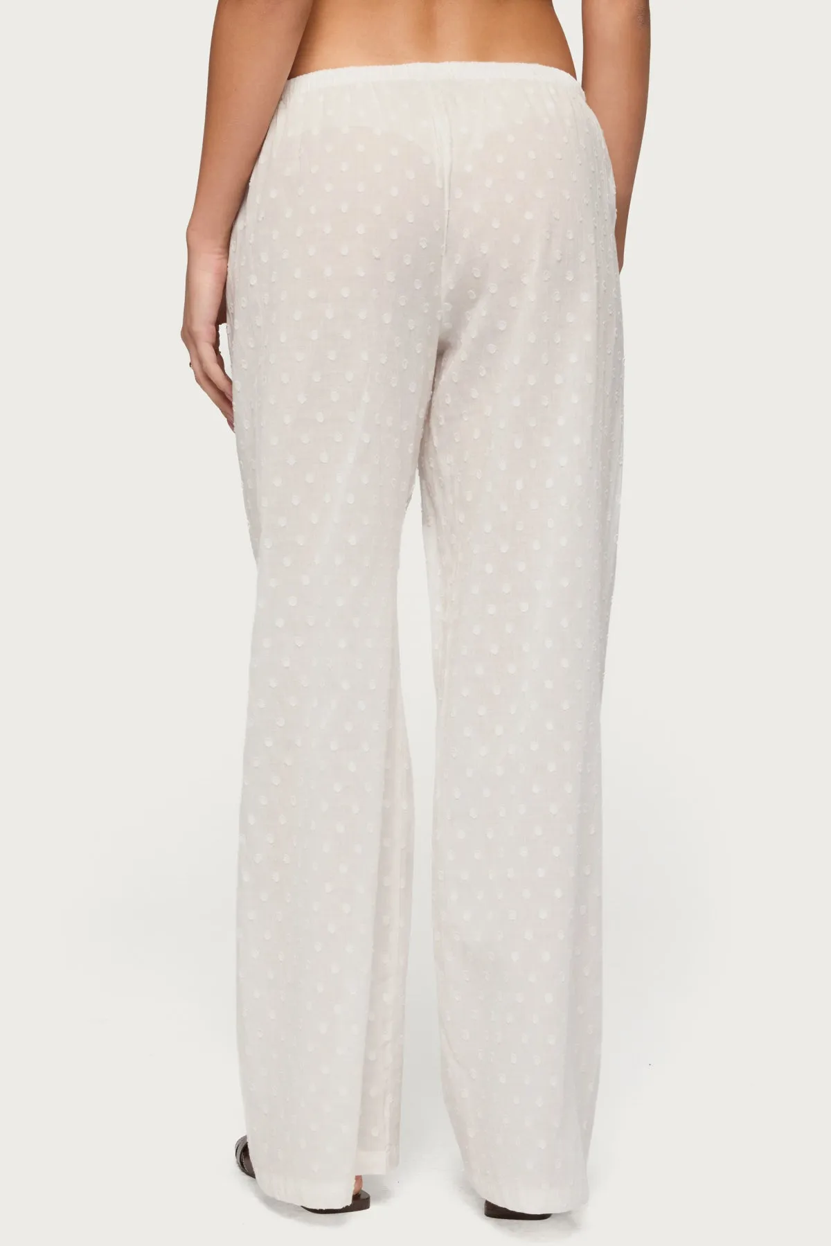 Embroidered Polka Dot Sheer Cotton Pants sold by Edikted product image thumbnail 5
