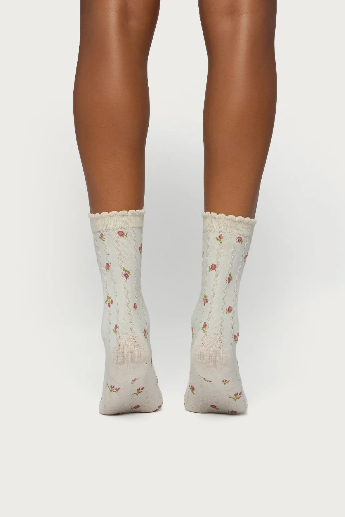 Embroidered Rose Socks sold by Edikted product image thumbnail 3