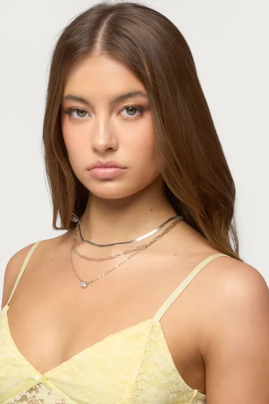 Mixed Chain Necklace Set sold by Edikted