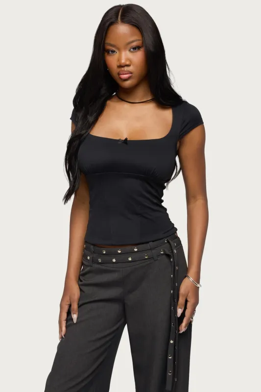 Laiah Square Neck Top made by Edikted