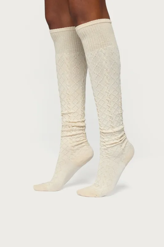 Cable Knit Socks sold by Edikted