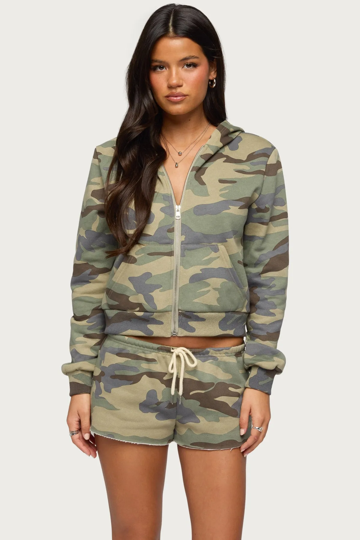 Lynette Zip Up Hoodie sold by Edikted