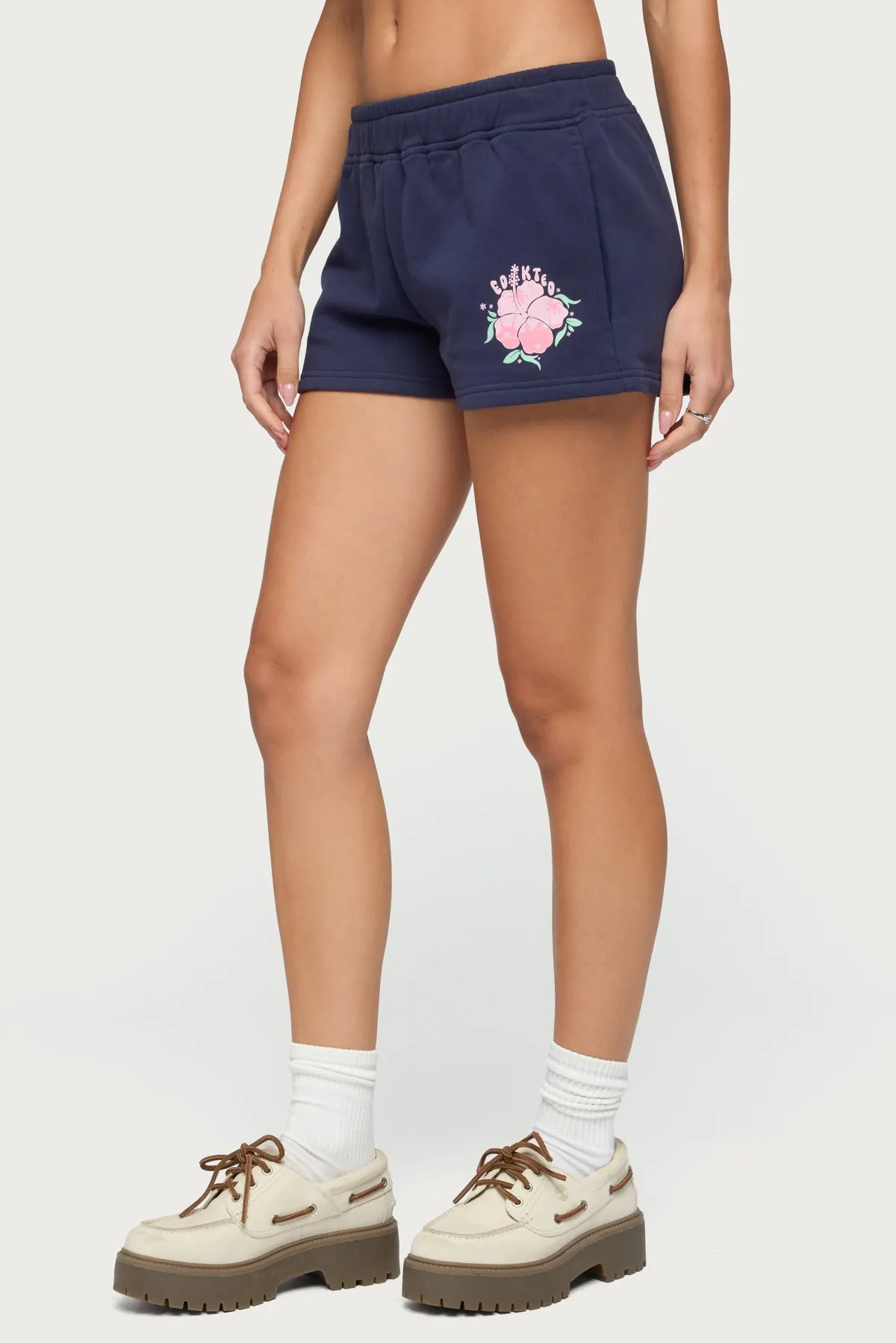 Beach Bloom Sweat Shorts sold by Edikted product image thumbnail 3