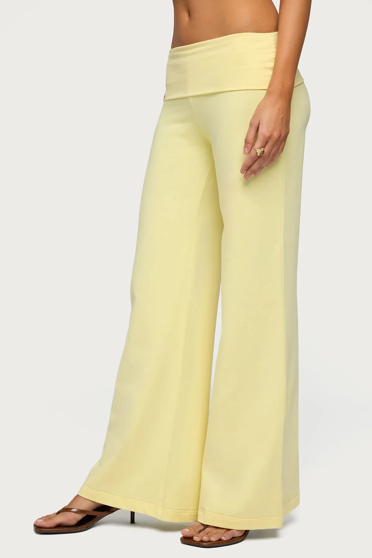 Wide Leg Foldover Pants sold by Edikted product image thumbnail 3