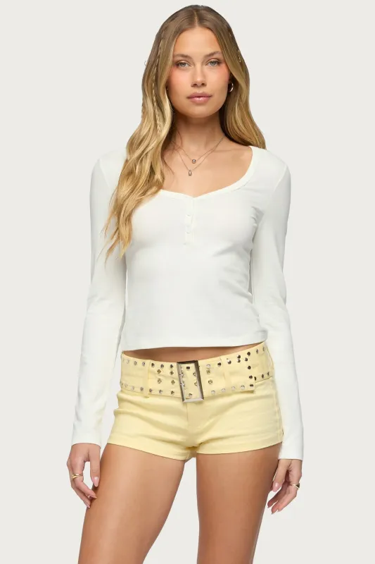 Leah Henley Top sold by Edikted