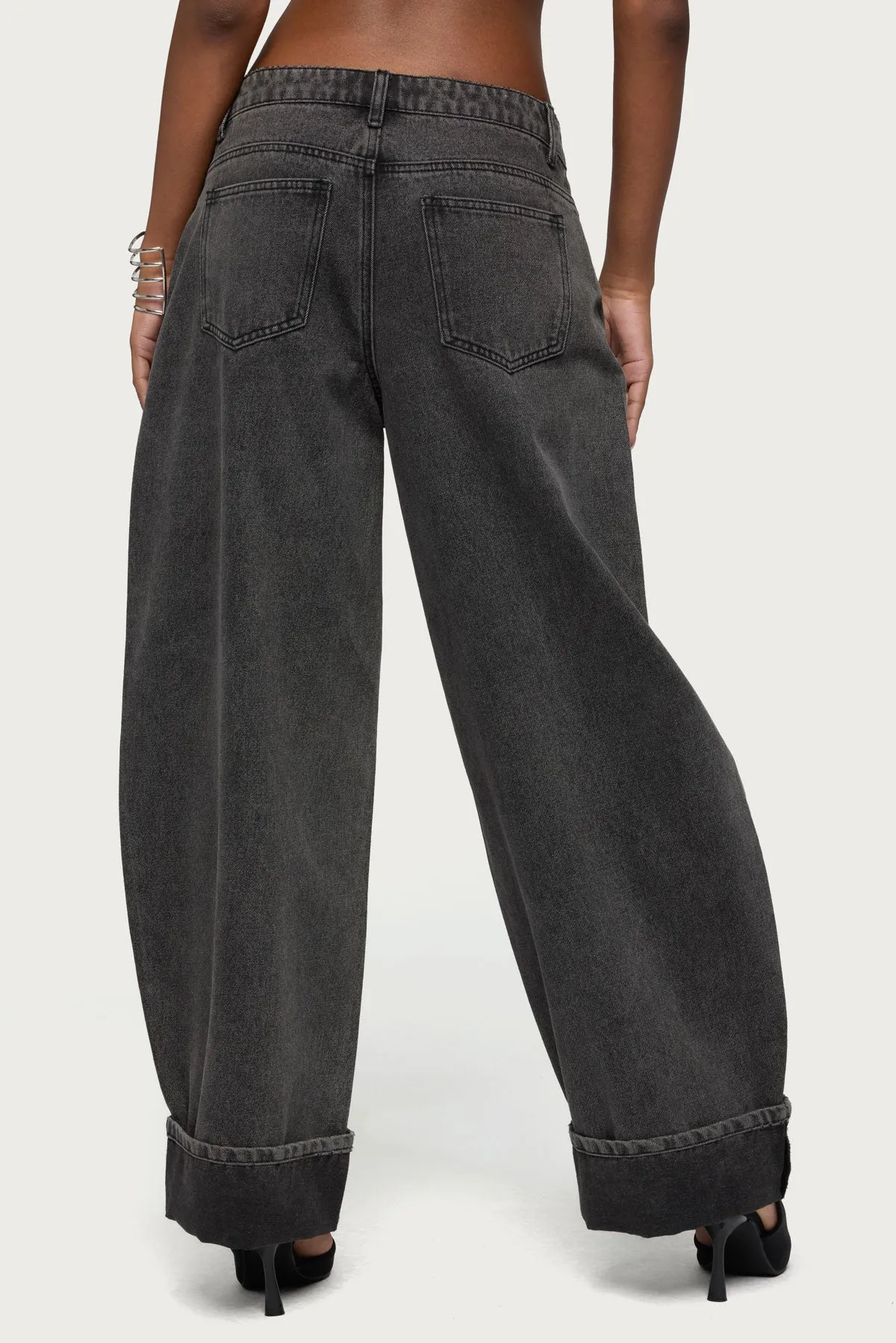 Kella Low Rise Baggy Jeans sold by Edikted product image thumbnail 5
