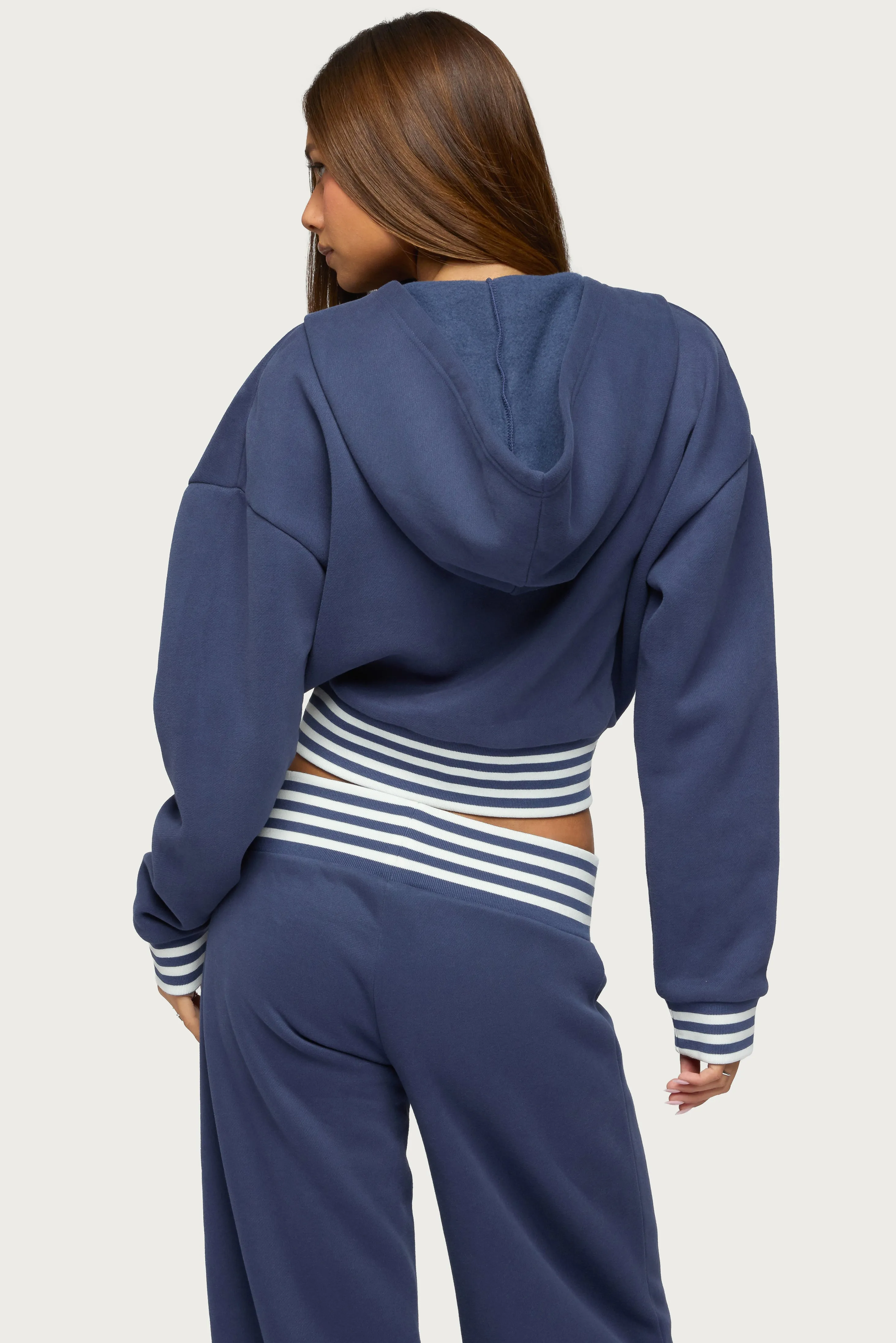 Eloura Stripey Zip Up Hoodie sold by Edikted product image thumbnail 5