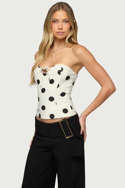 Antonelle Polka Dot Corset made by Edikted