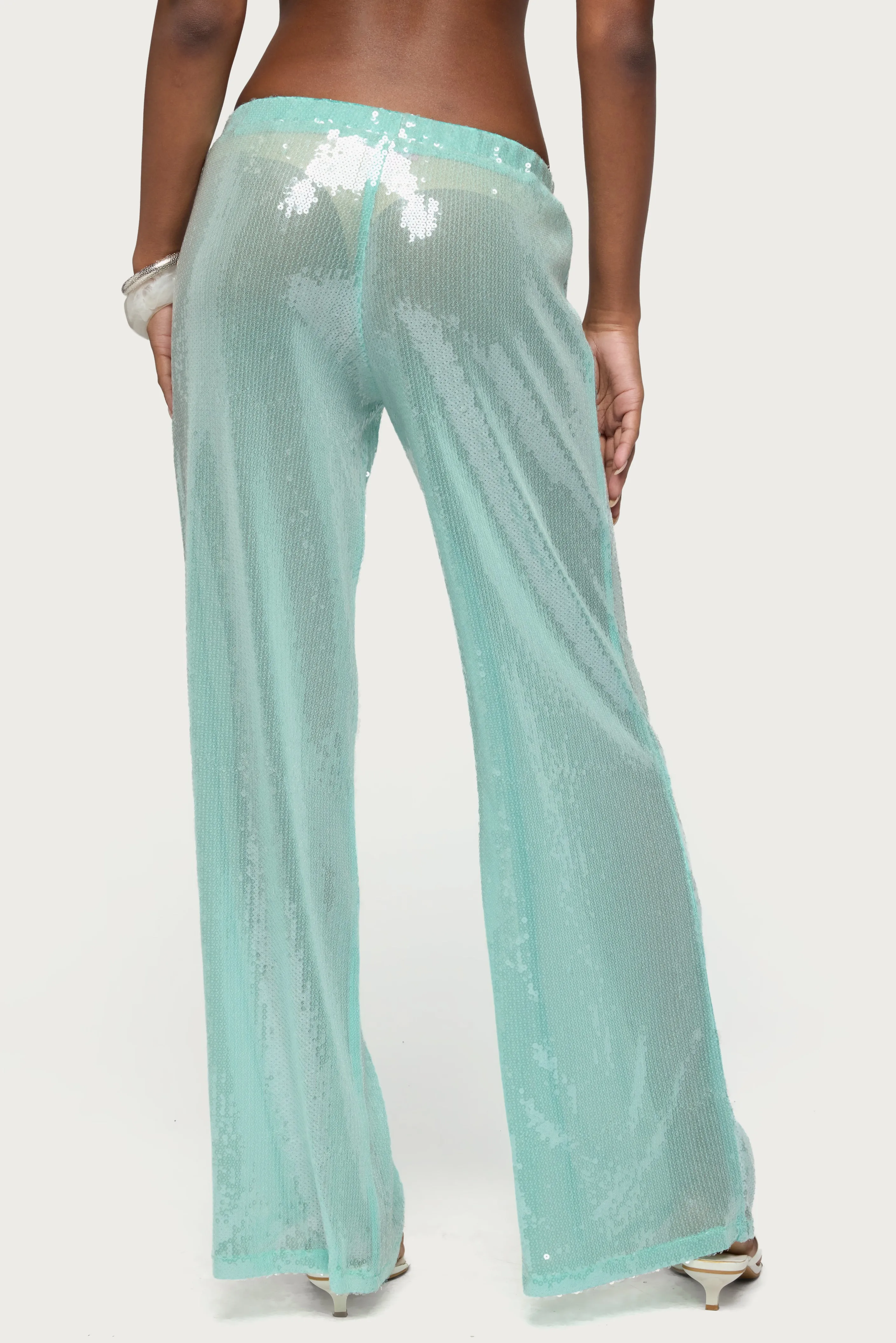 Avalee Sequin Wide Leg Pants sold by Edikted product image thumbnail 5