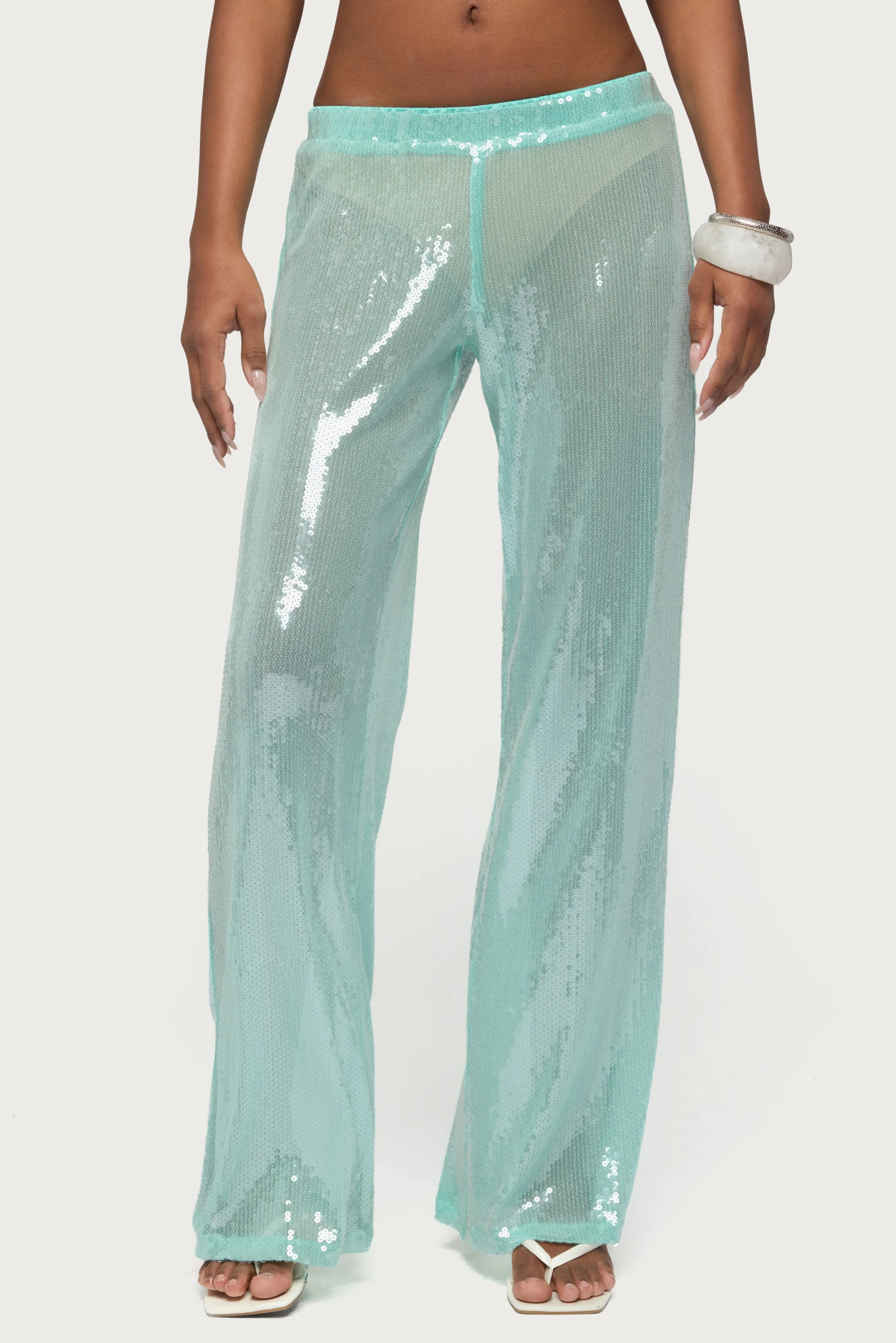 Avalee Sequin Wide Leg Pants sold by Edikted product image thumbnail 2