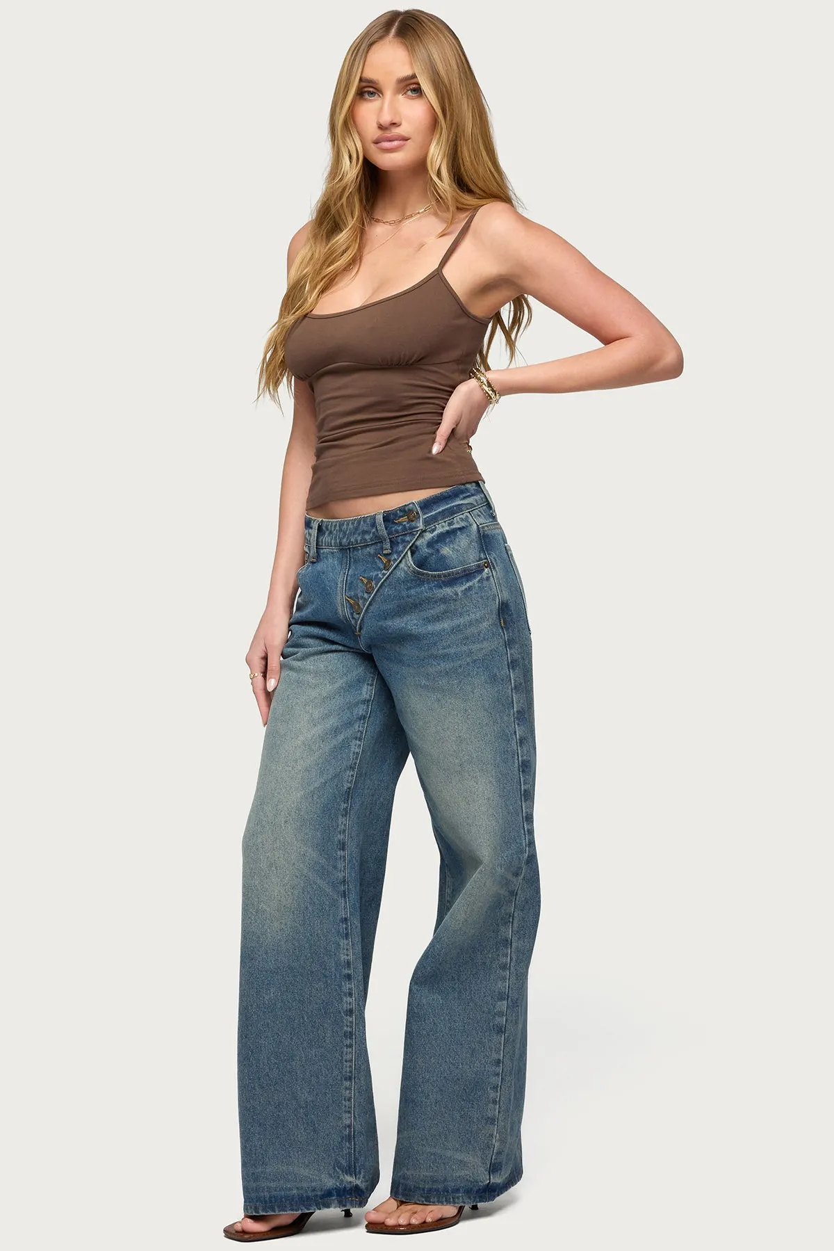 Nancie Lace Up Tank Top sold by Edikted product image thumbnail 4