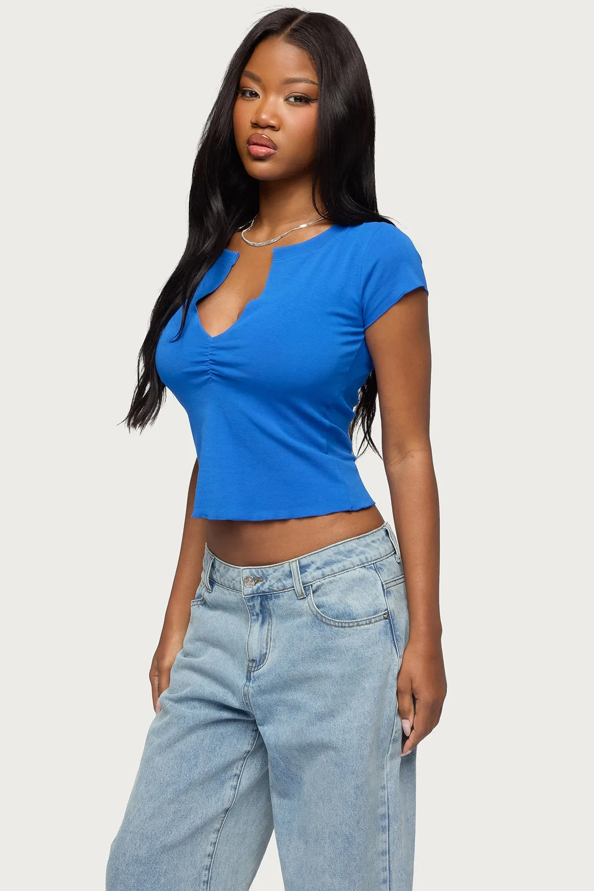 Andria V Neck Top sold by Edikted product image thumbnail 3