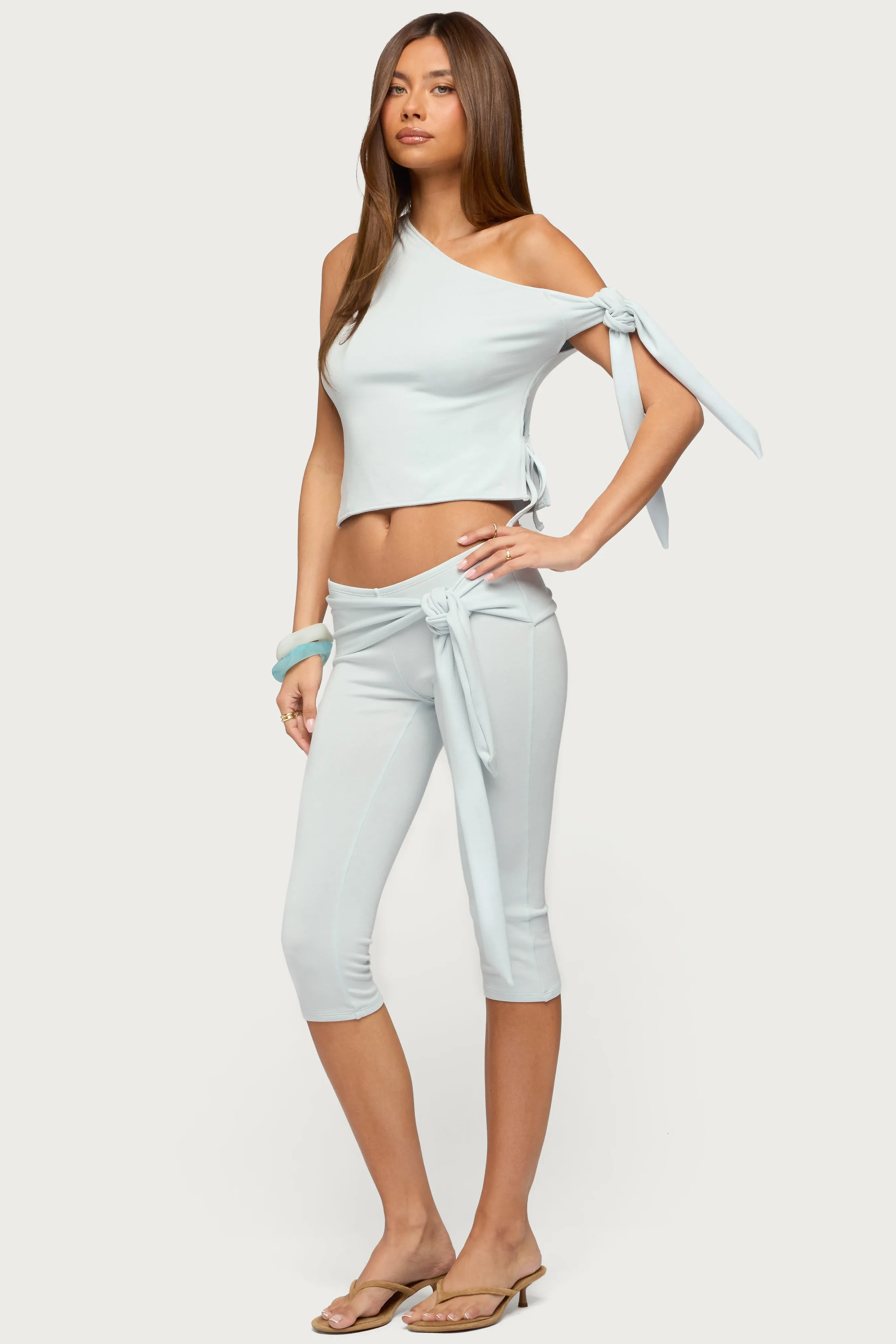 Adara Tied One Shoulder Top sold by Edikted product image thumbnail 4