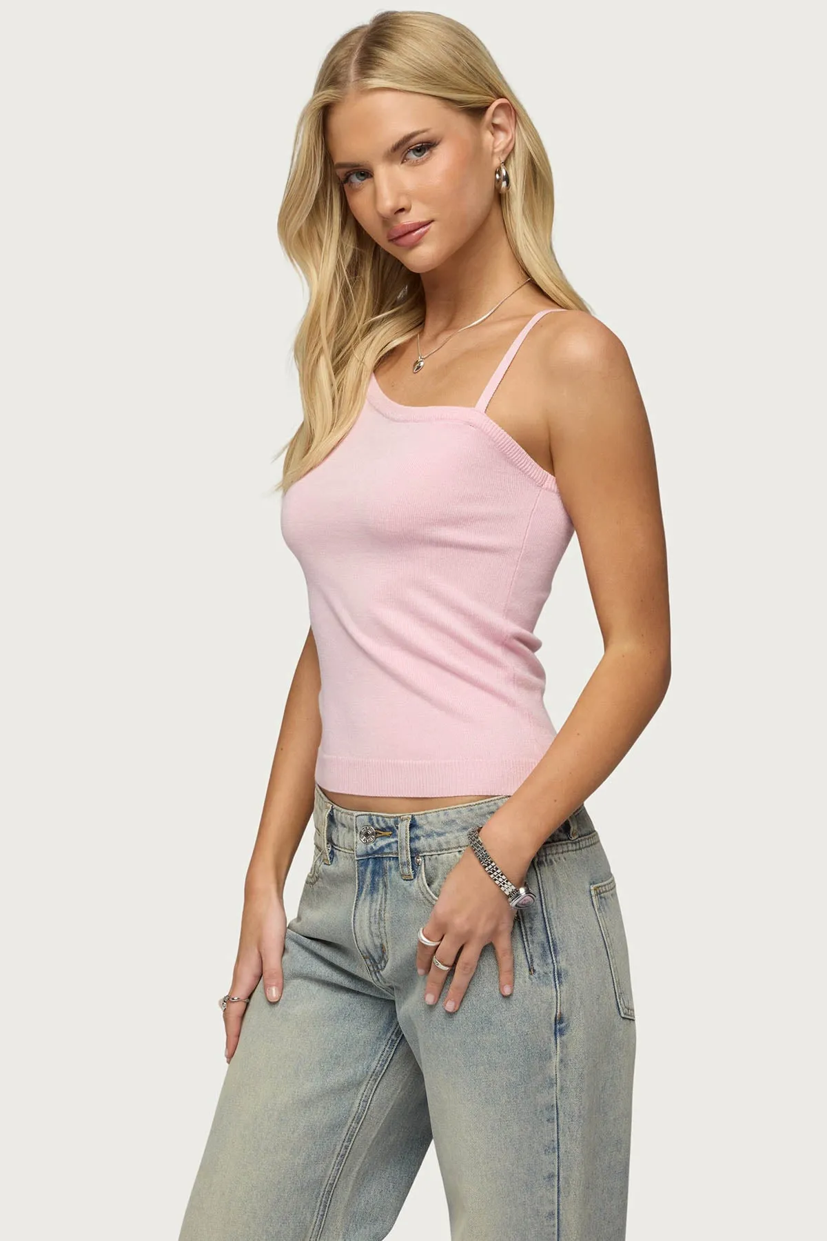 Lorelai Asymmetric Knit Top sold by Edikted product image thumbnail 3