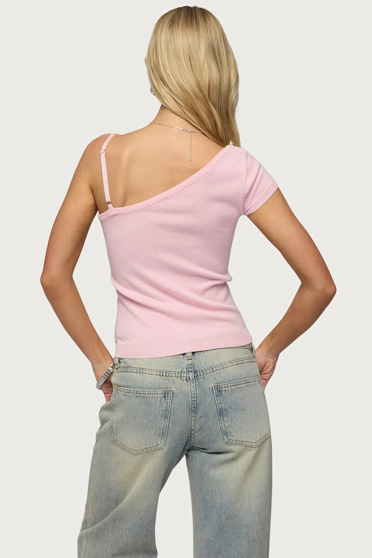Lorelai Asymmetric Knit Top sold by Edikted product image thumbnail 5