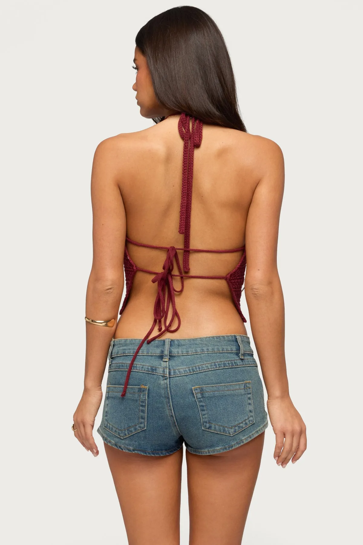 Backless Coastal Charm Crochet Top sold by Edikted product image thumbnail 4