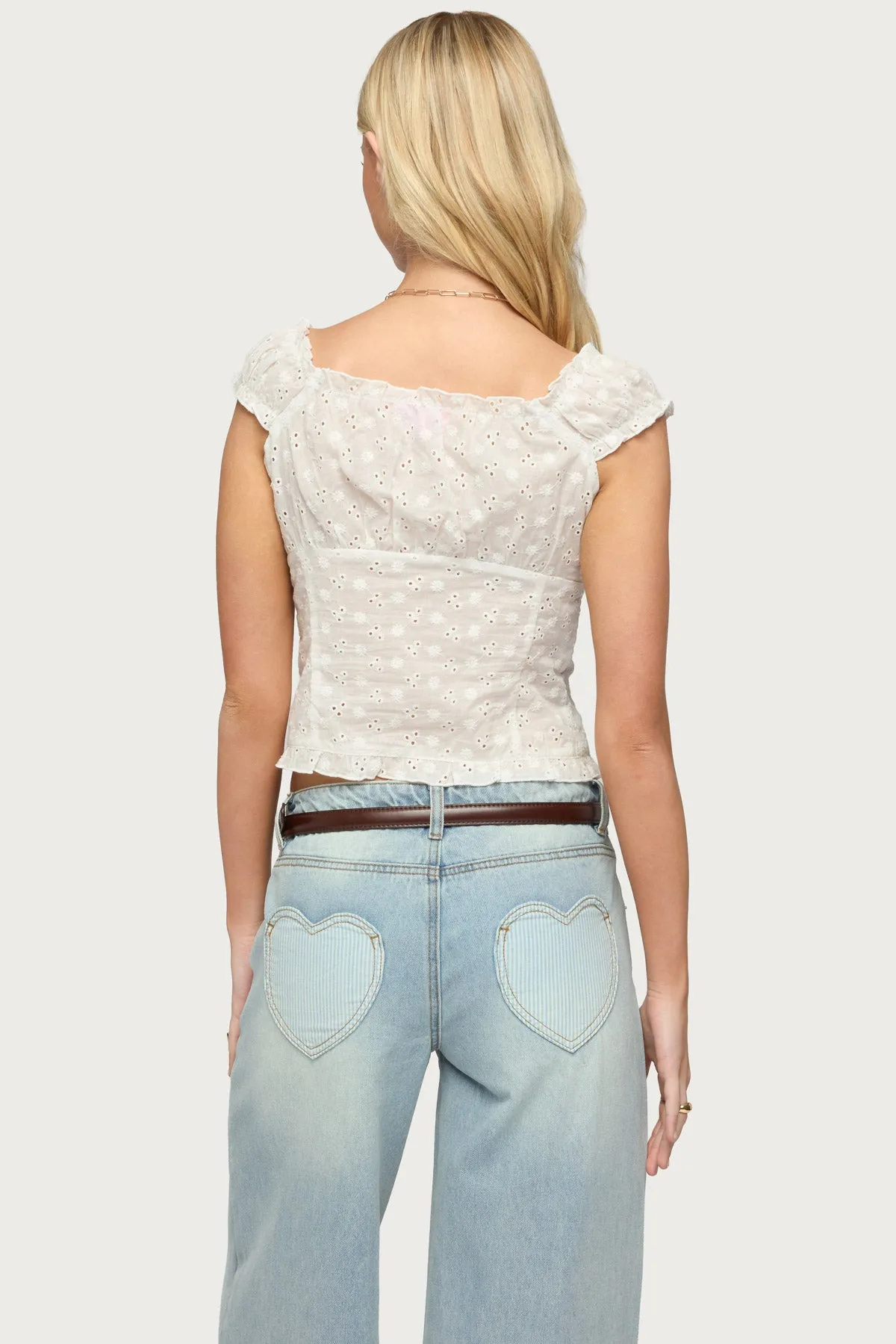 Dolsy Button Up Top sold by Edikted product image thumbnail 5
