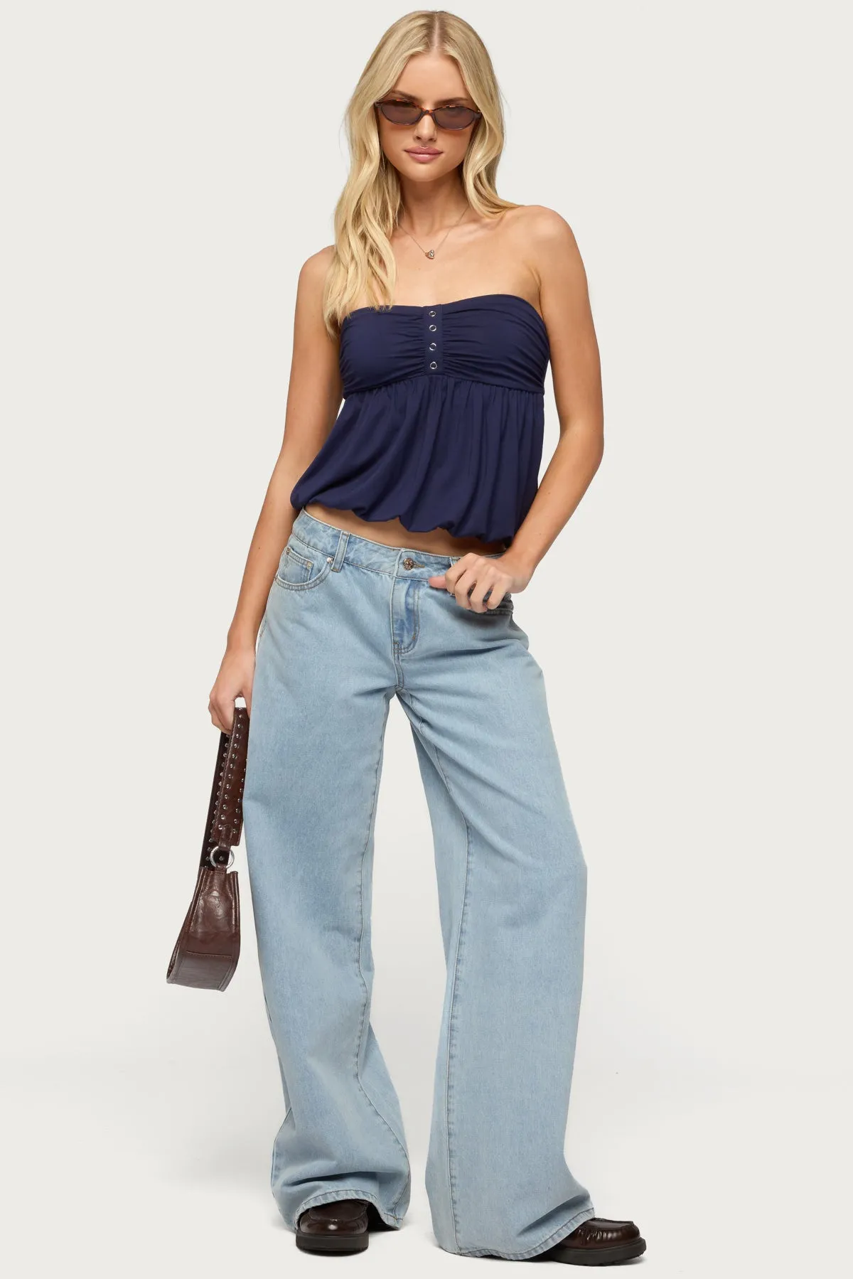 Yury Strapless Bubble Top sold by Edikted product image thumbnail 5