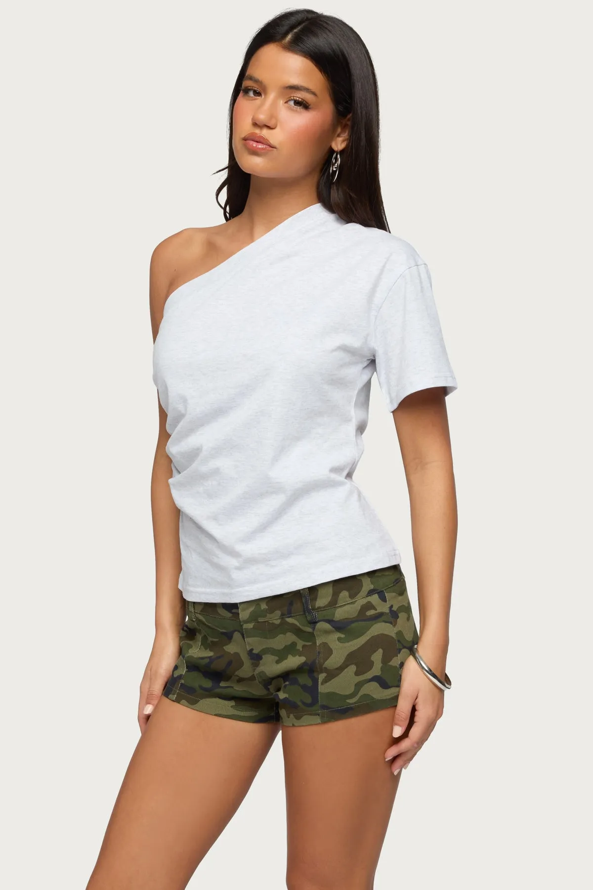 Yurey Gathered One Shoulder Top sold by Edikted product image thumbnail 3