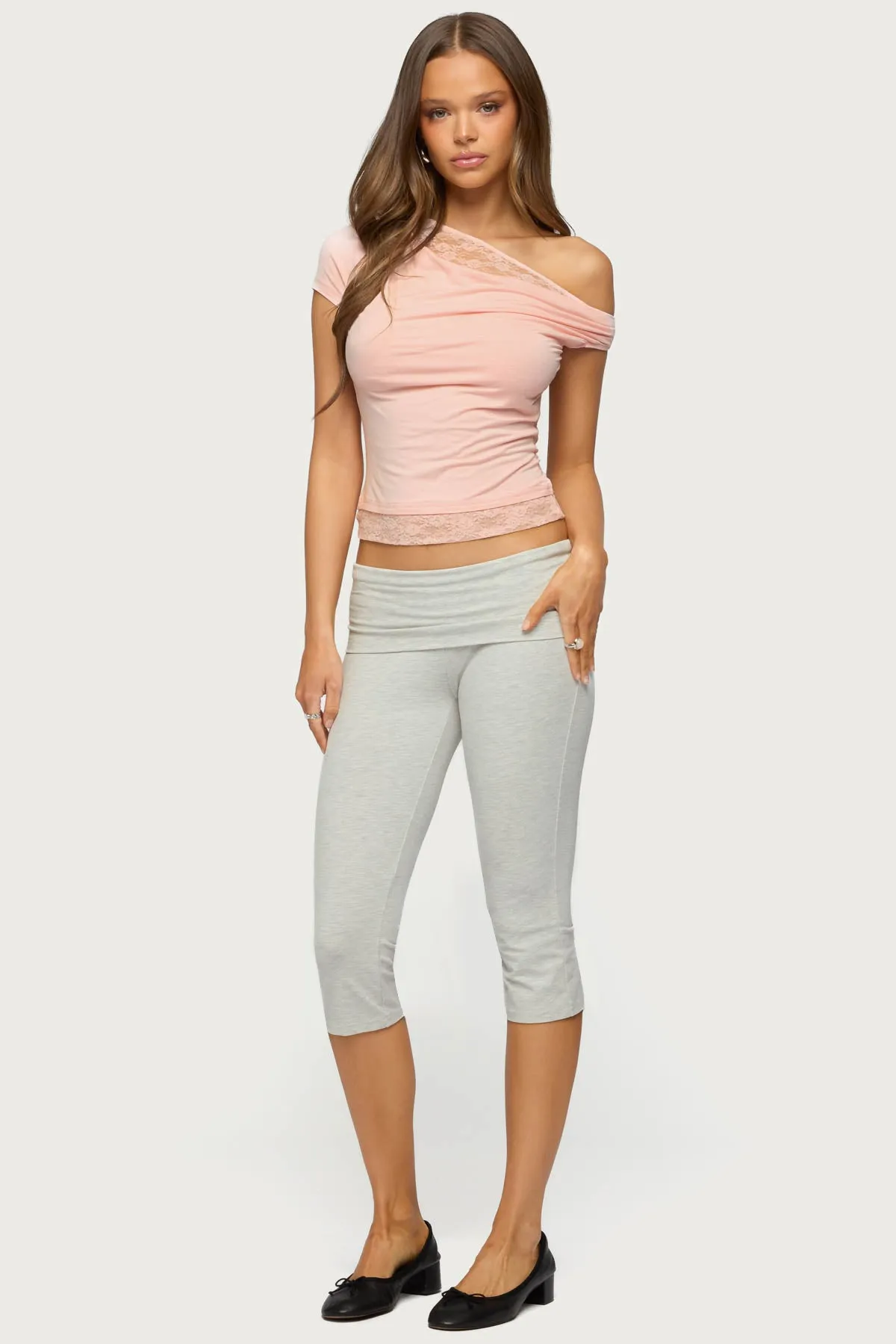 Lacey Layered Off Shoulder Top sold by Edikted product image thumbnail 4