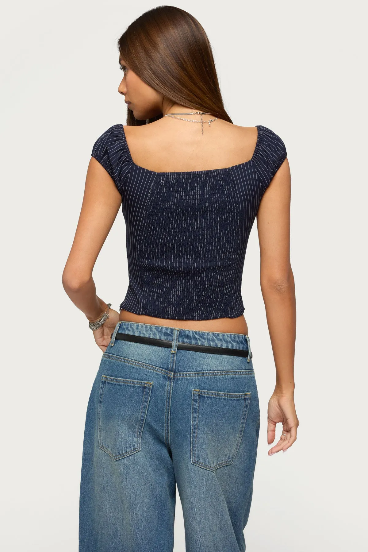 Eugenia Pinstripe Top sold by Edikted product image thumbnail 4