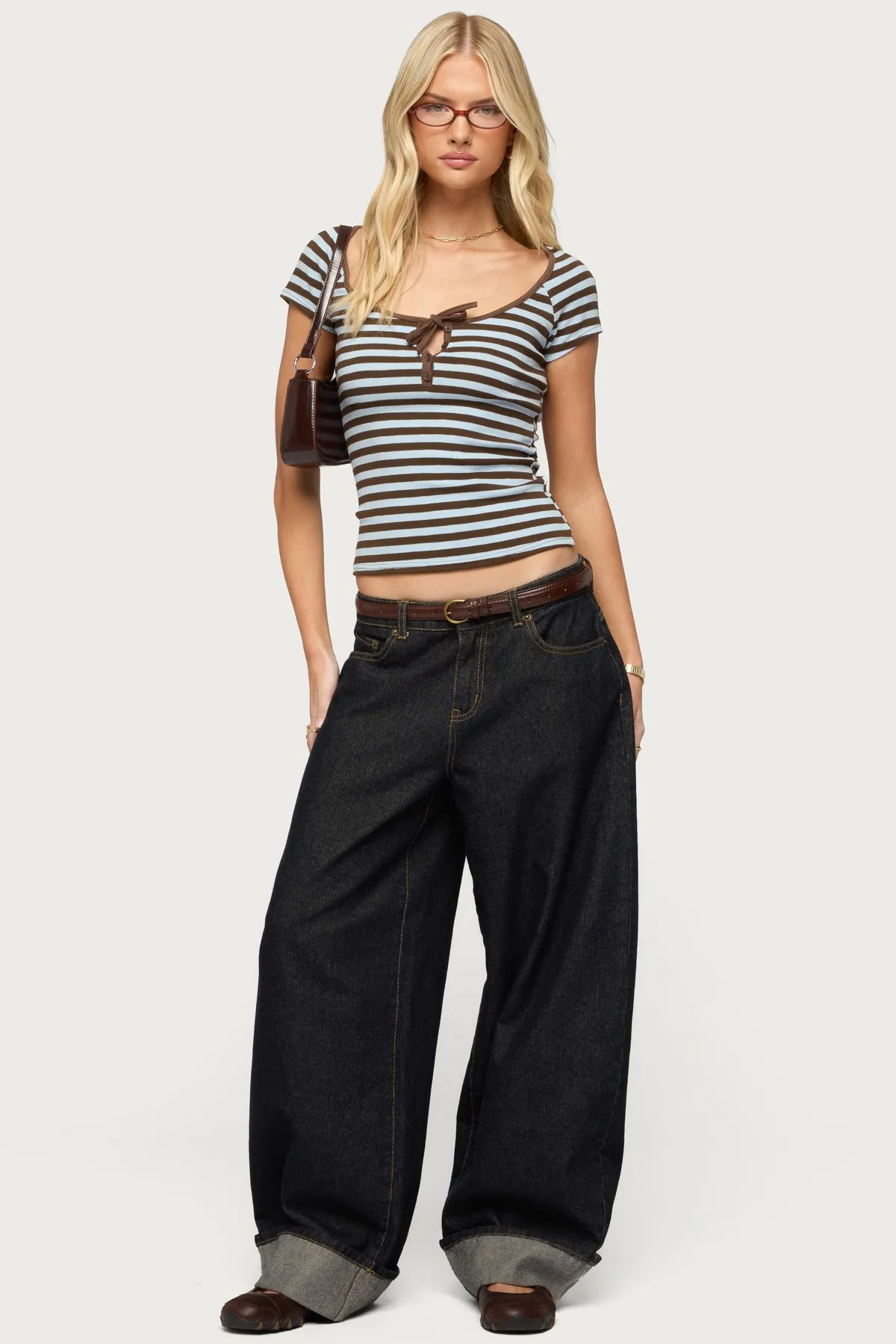 Emberly Striped Raglan Top sold by Edikted product image thumbnail 2