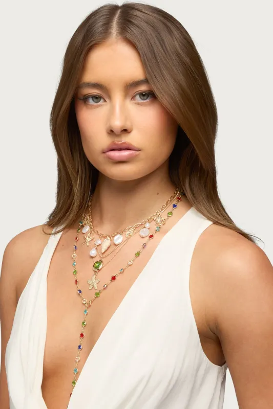 Under The Sea Cascading Necklace Set made by Edikted