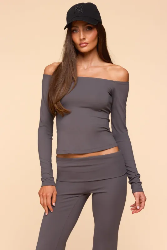 Tezia Off Shoulder Long Sleeve Top made by Edikted