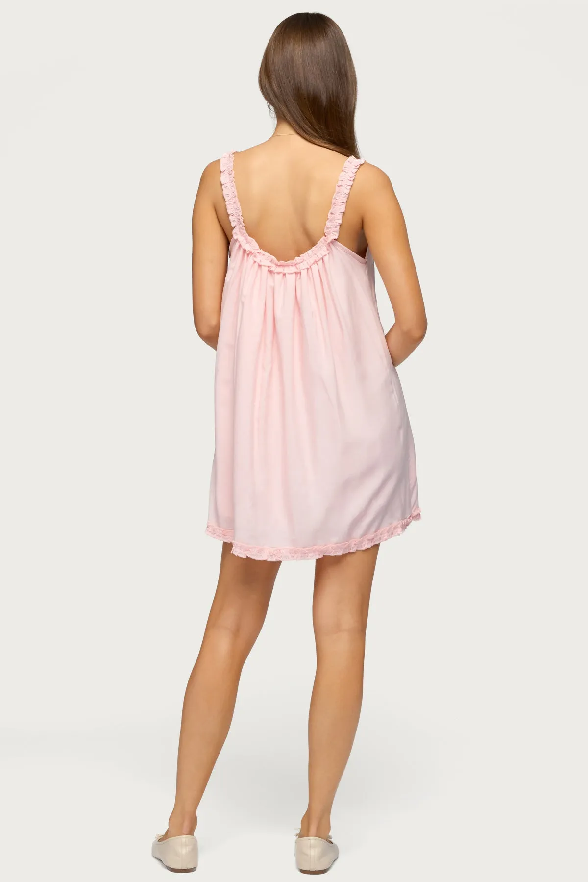 Christena Ruffle Mini Dress sold by Edikted product image thumbnail 5