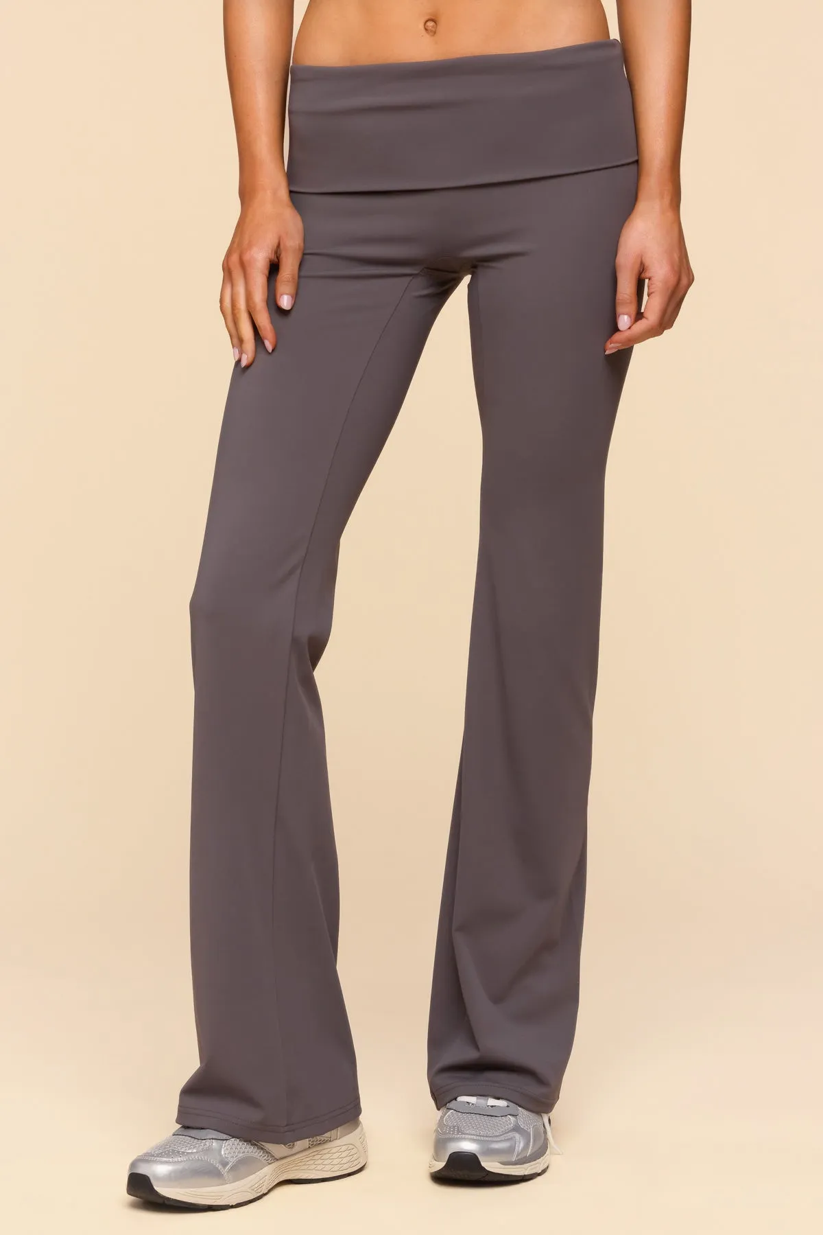 Oriane Foldover Flared Leggings sold by Edikted product image thumbnail 2