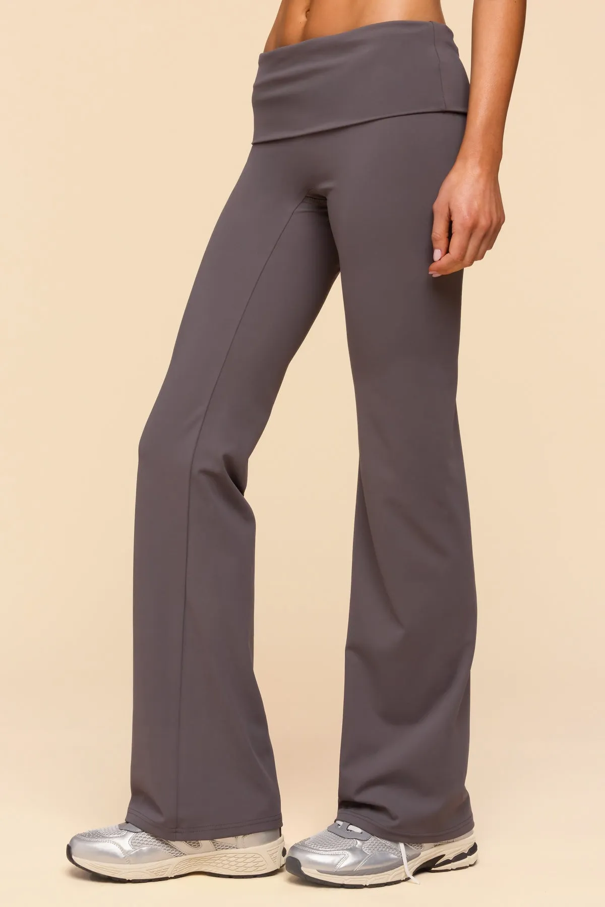 Oriane Foldover Flared Leggings sold by Edikted product image thumbnail 4
