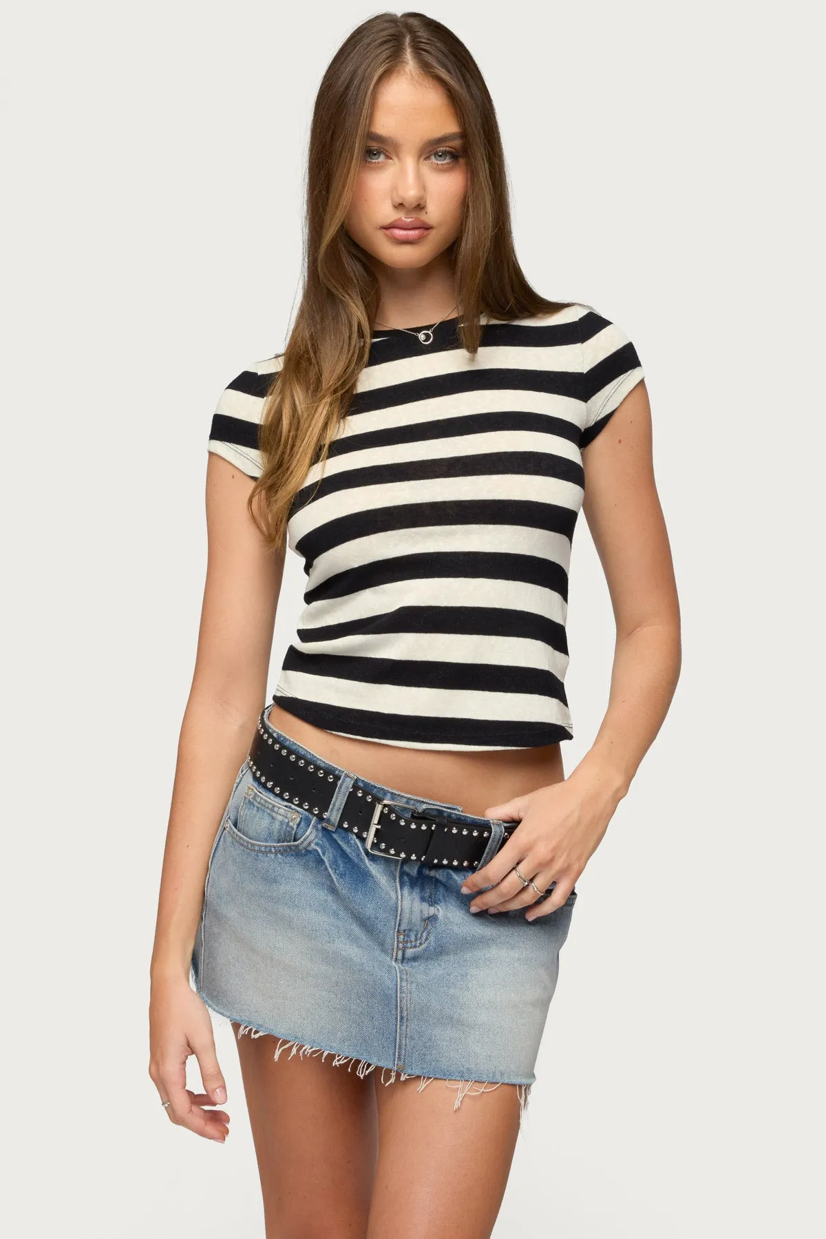 Annabeth Striped Top sold by Edikted
