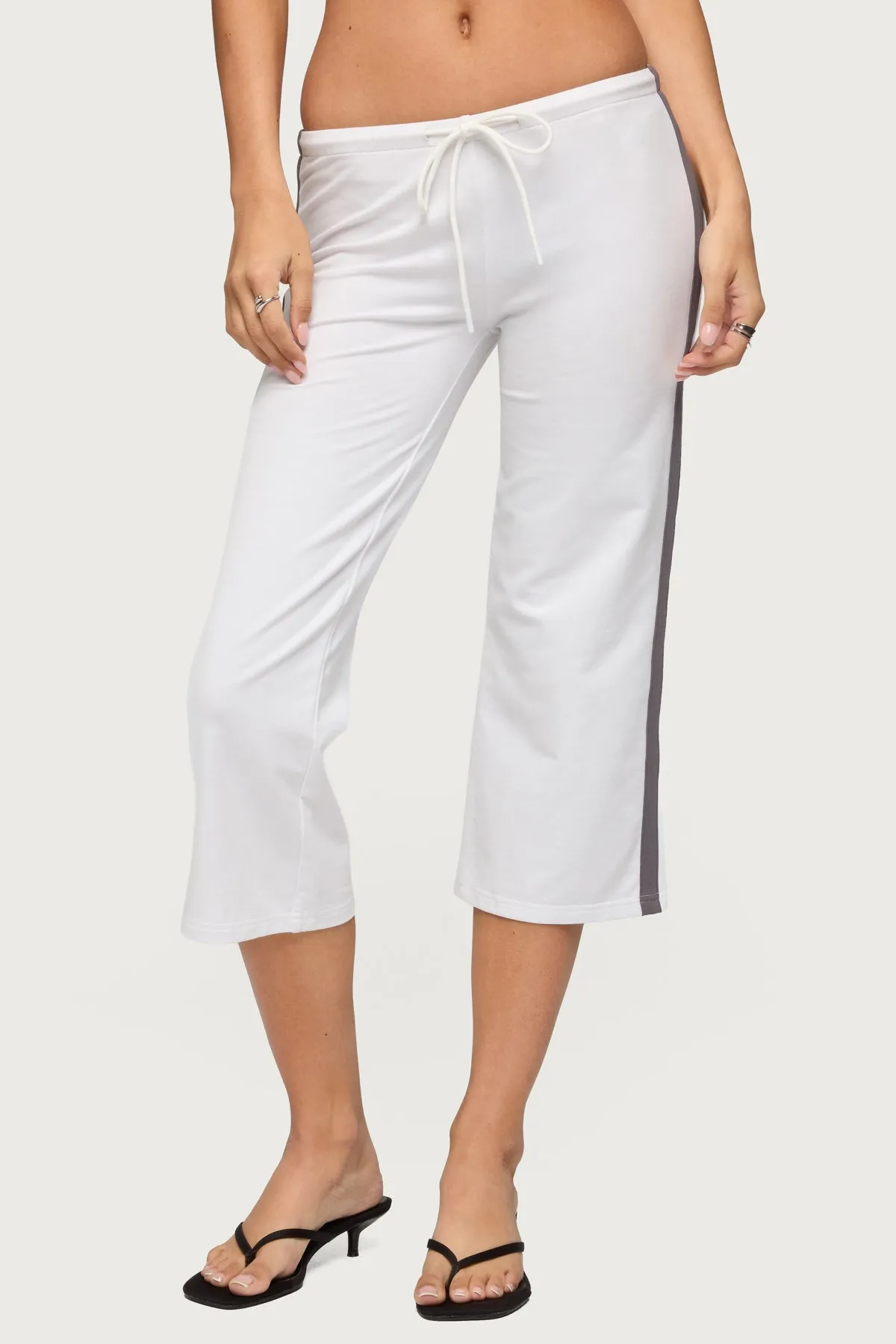 Milene Contrast French Terry Capri Pants sold by Edikted product image thumbnail 2