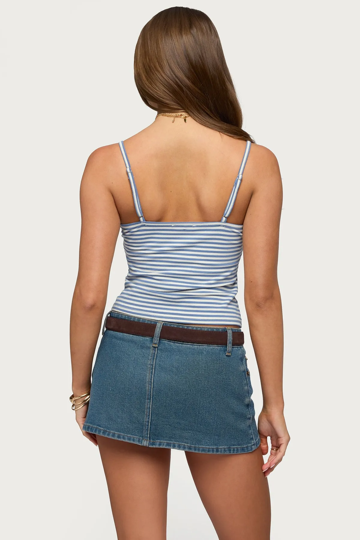 Emilea V Neck Striped Tank Top sold by Edikted product image thumbnail 5