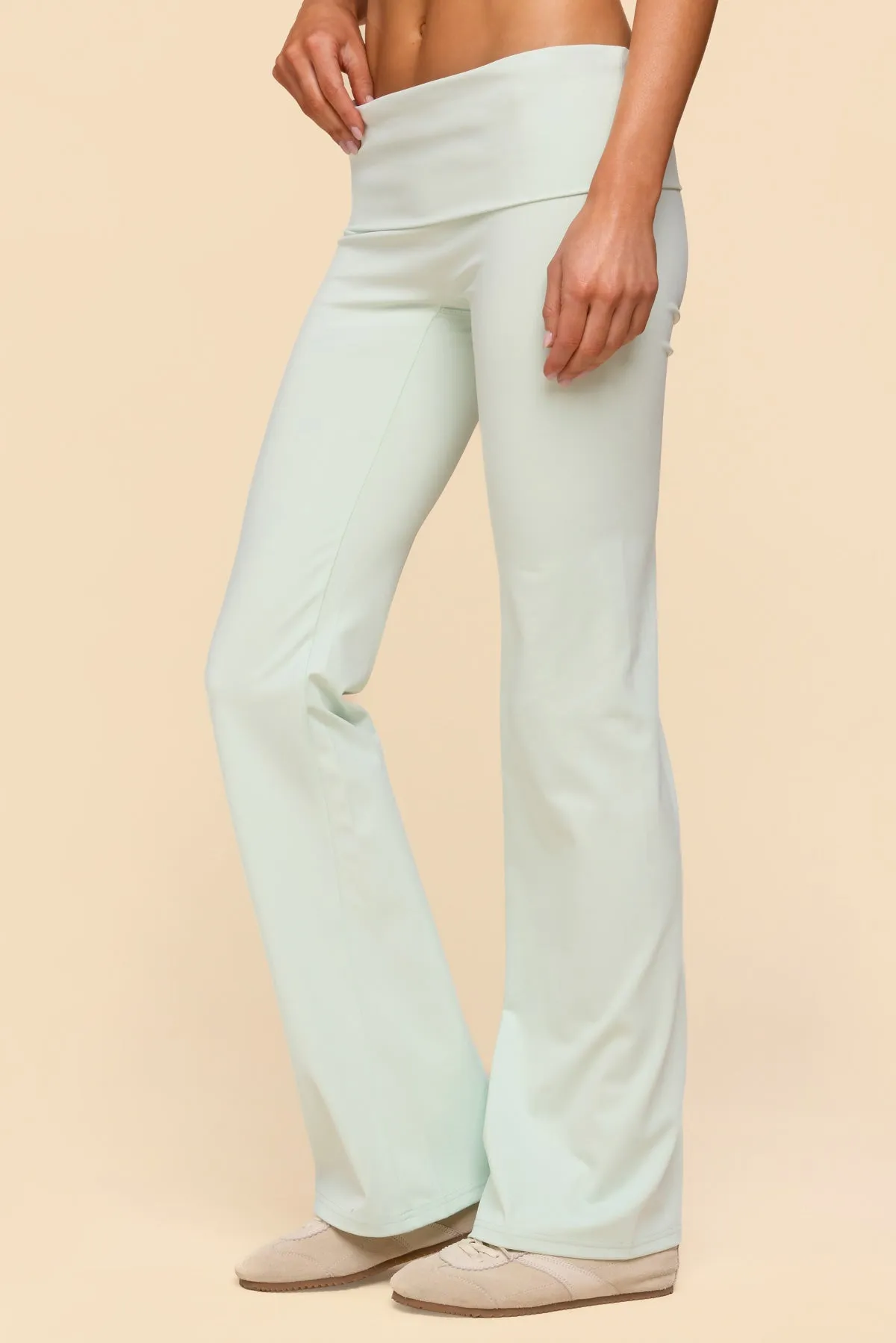 Oriane Foldover Flared Leggings sold by Edikted product image thumbnail 3