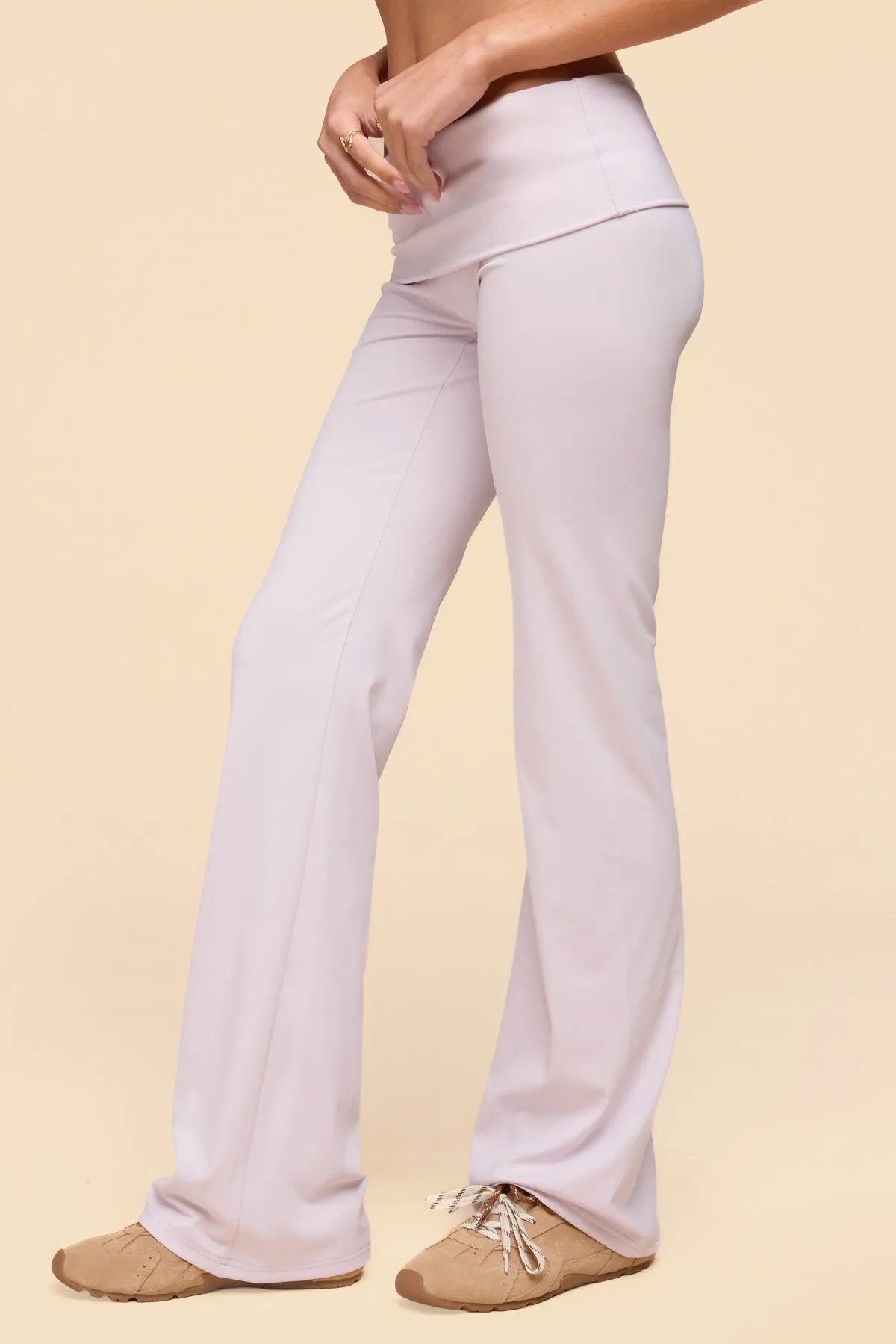 Oriane Foldover Flared Leggings sold by Edikted product image thumbnail 4