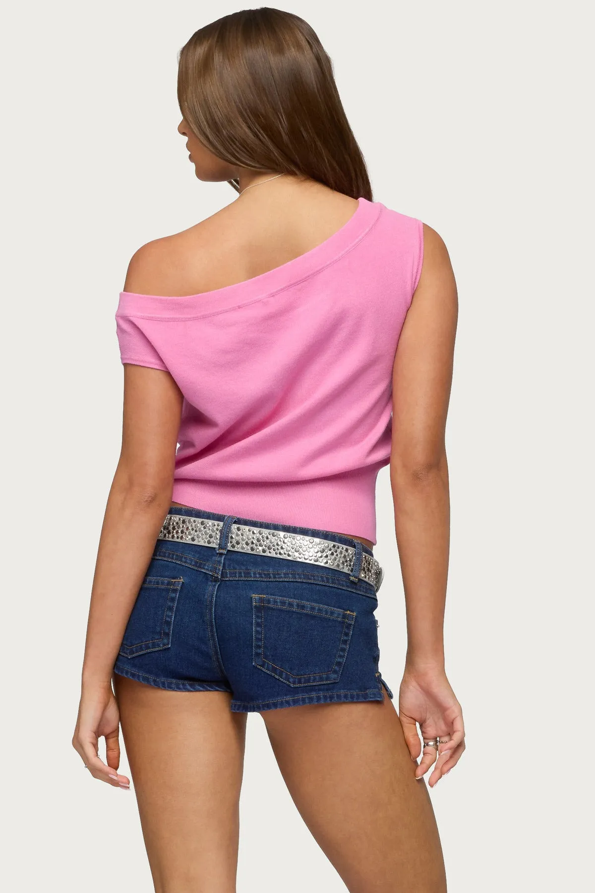 Michaela Off Shoulder Knit Top sold by Edikted product image thumbnail 4