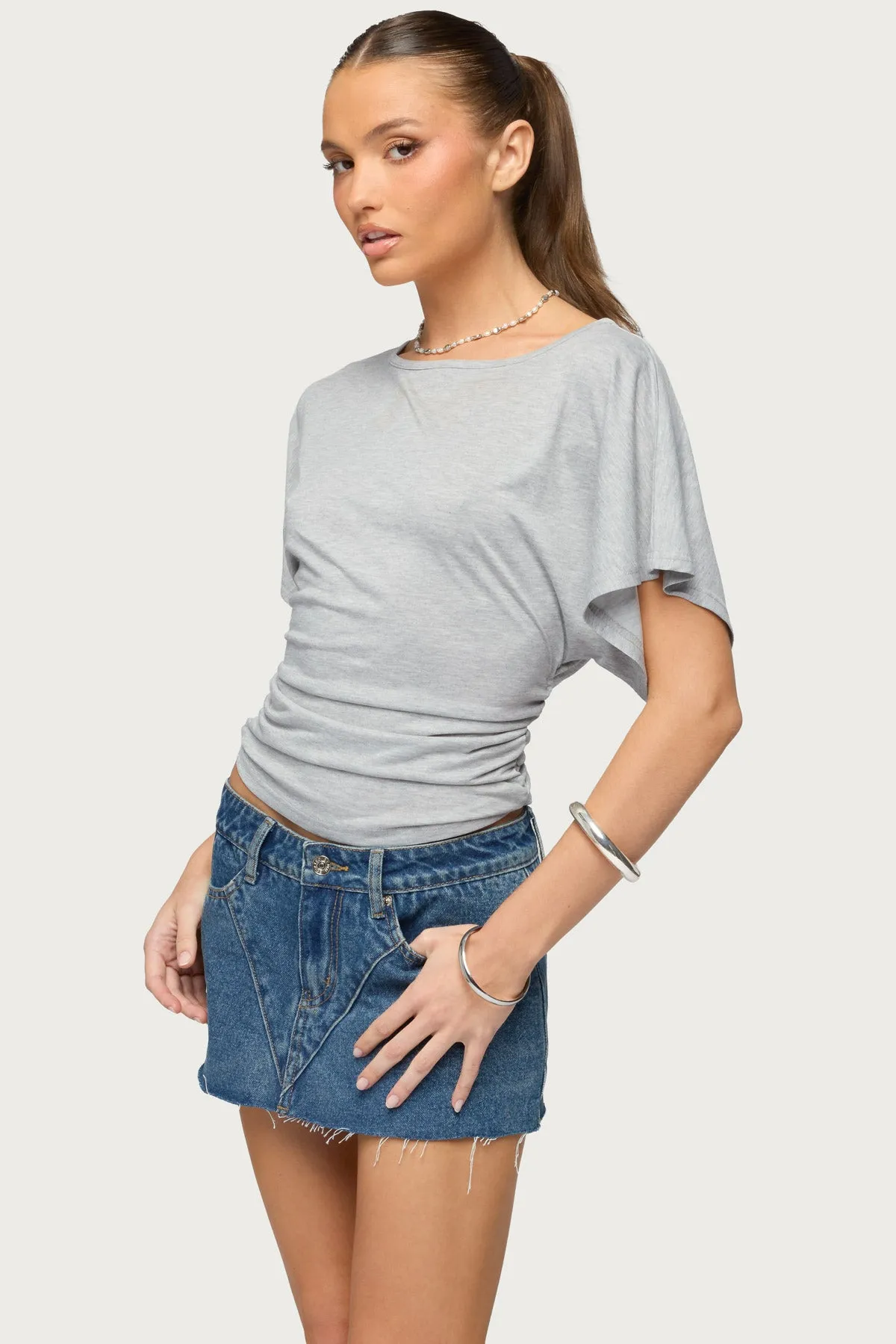Abriana Ruched Waist Top sold by Edikted product image thumbnail 3