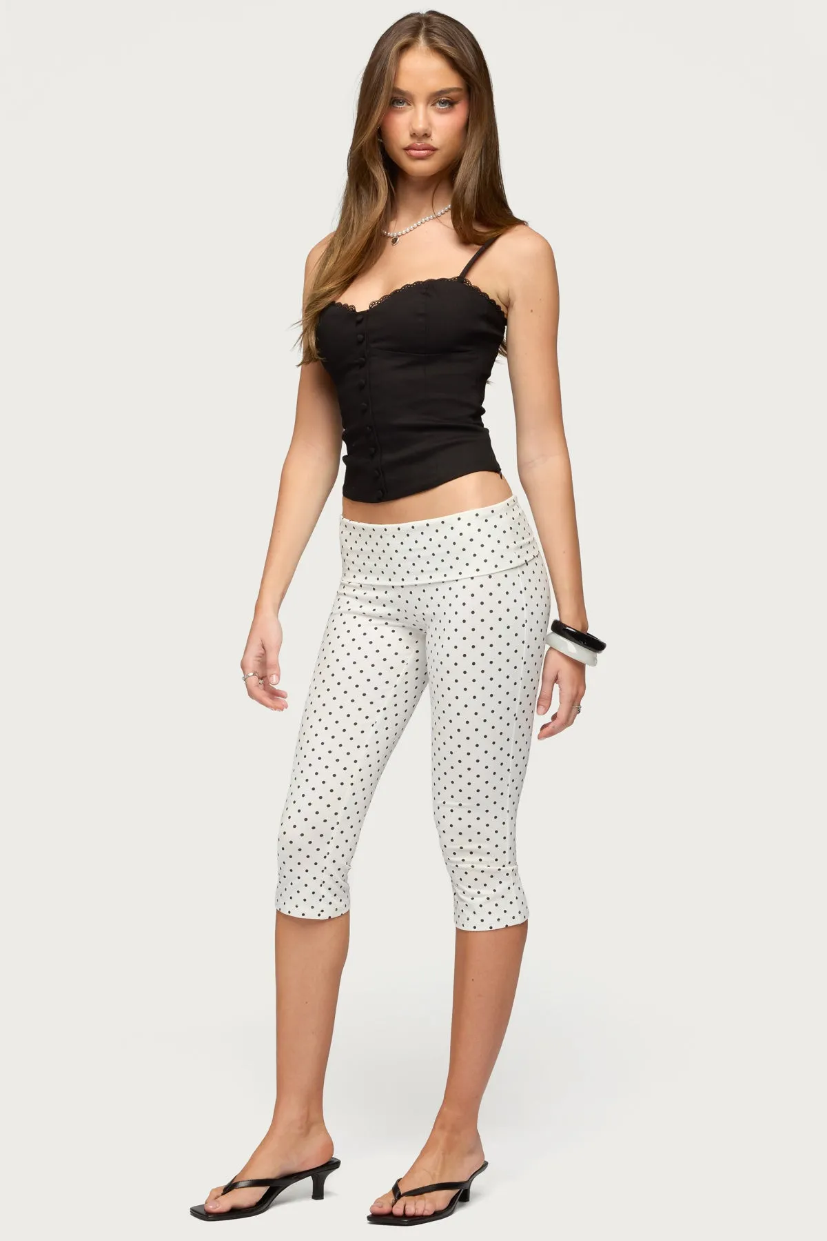 Helenna Button Front Lace Up Top sold by Edikted product image thumbnail 4