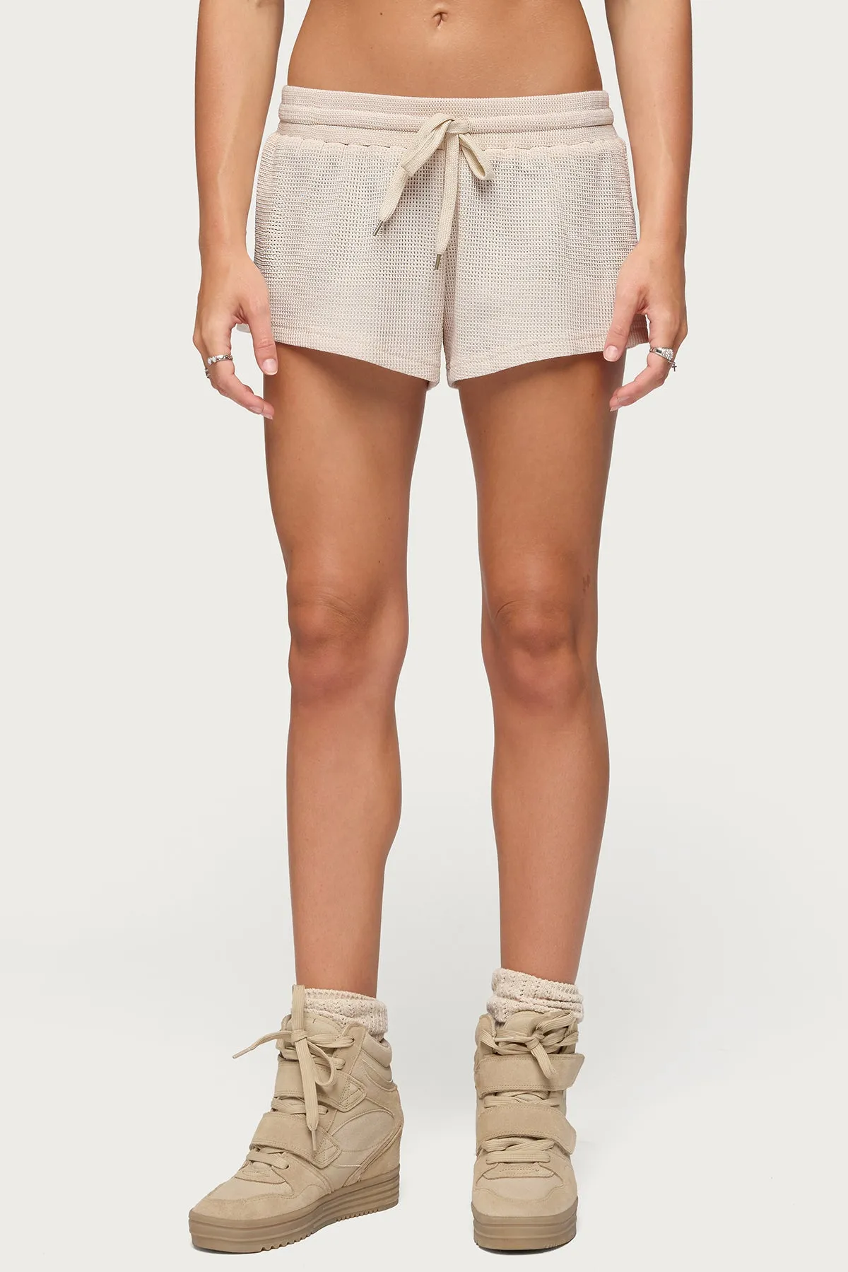 Baila Waffle Shorts sold by Edikted product image thumbnail 2