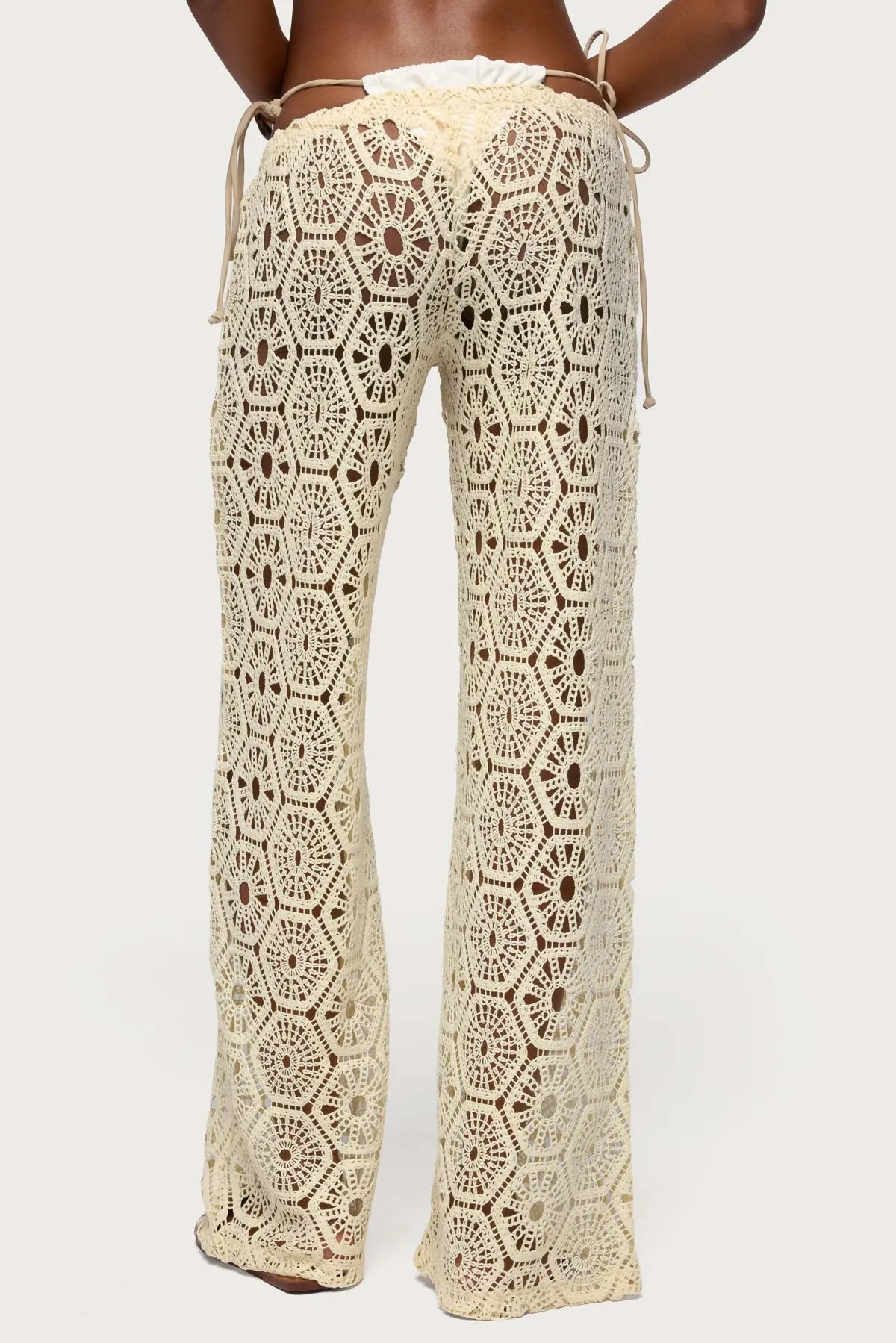 Amrita Baggy Crochet Pants sold by Edikted product image thumbnail 5