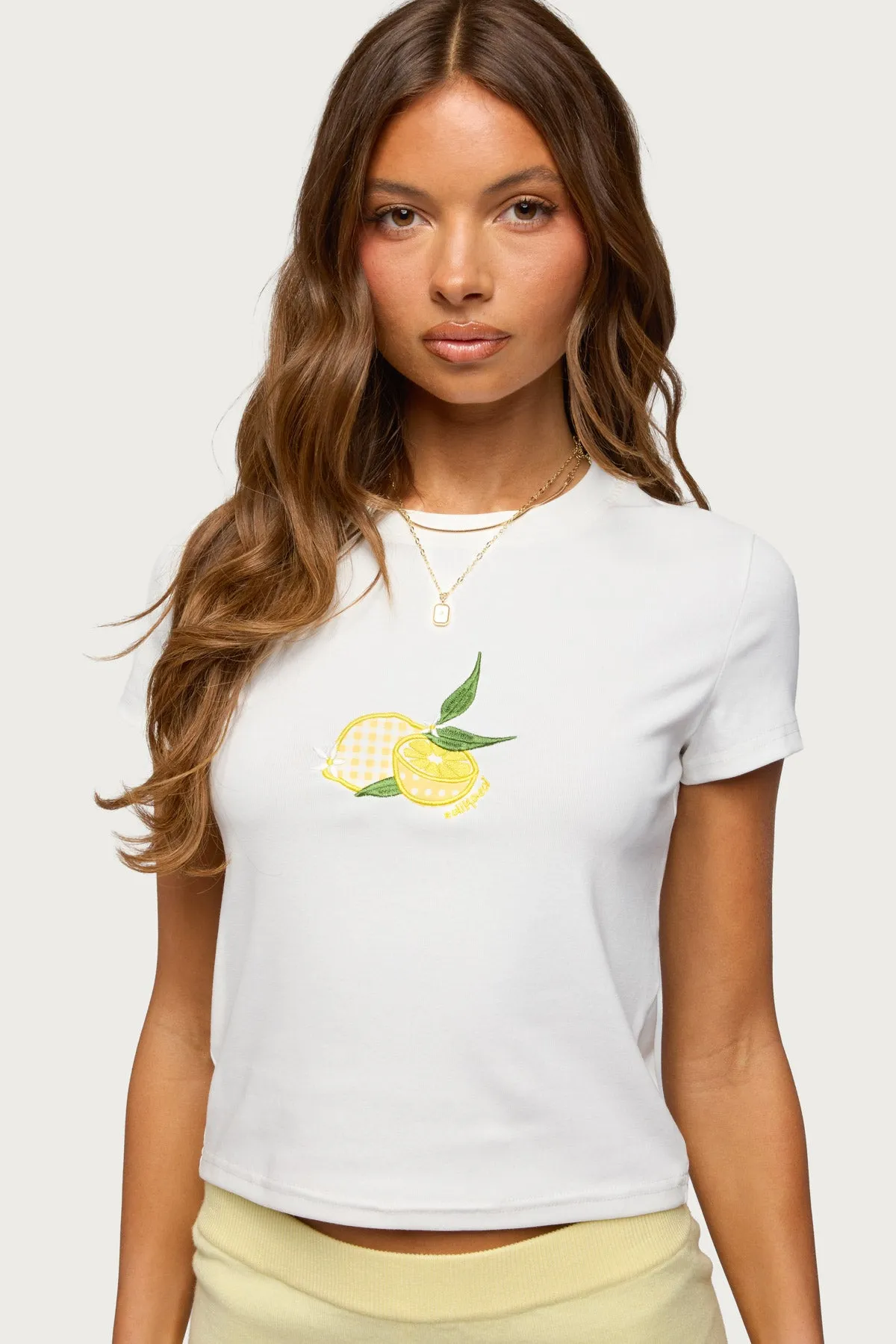 Lemon Patch T Shirt sold by Edikted product image thumbnail 3
