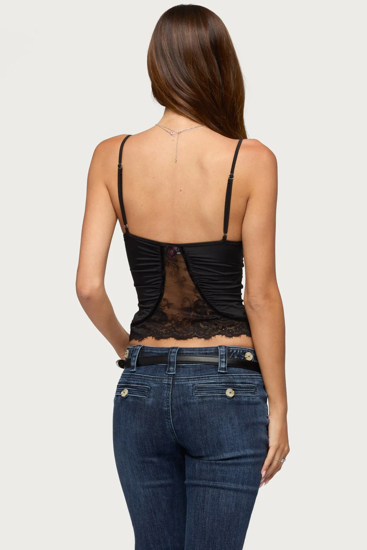 Yanny Lacey Tank Top sold by Edikted product image thumbnail 5