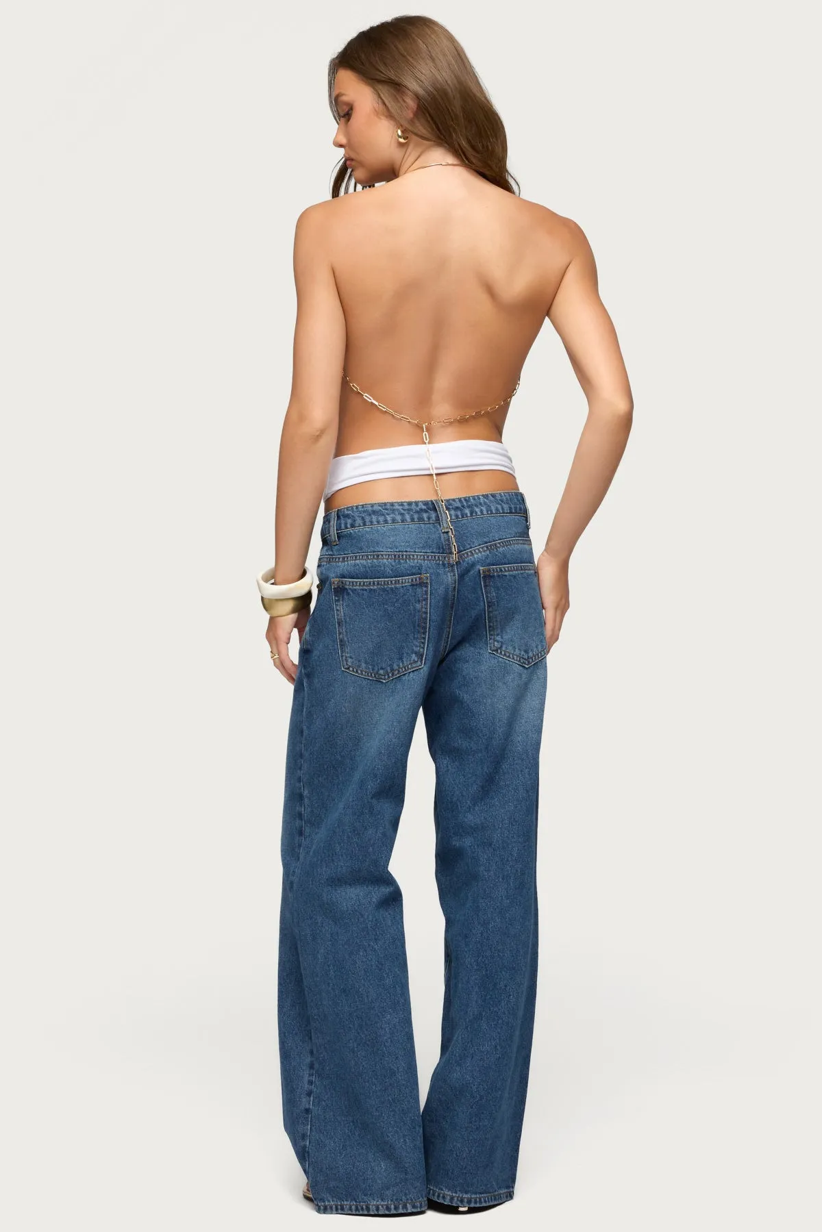 Damarey Chain Backless Halter Top sold by Edikted product image thumbnail 2