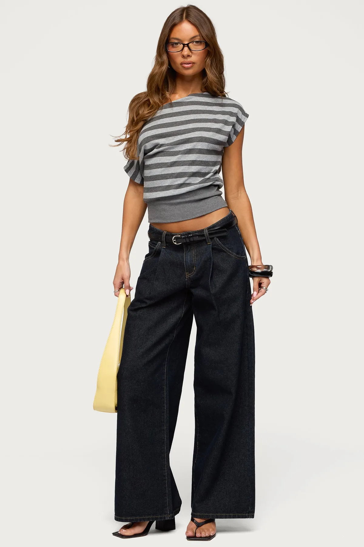 Kittie Striped Off Shoulder Top sold by Edikted product image thumbnail 2