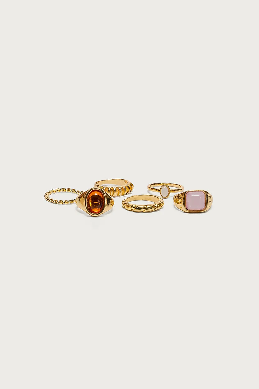 Lucky Gem Ring Pack sold by Edikted product image thumbnail 2