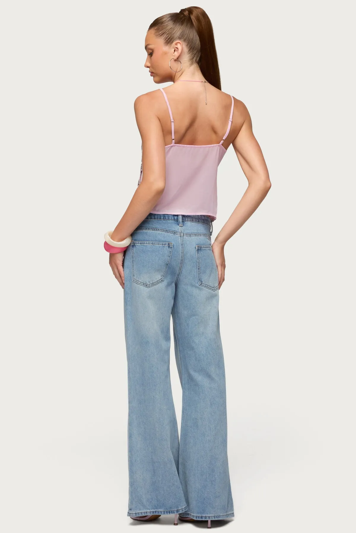 Ceren Abstract Sequin Tank Top sold by Edikted product image thumbnail 5