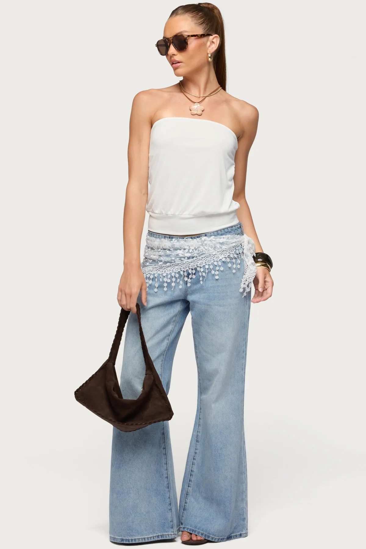 Lanah Back Cutout Strapless Top sold by Edikted product image thumbnail 2